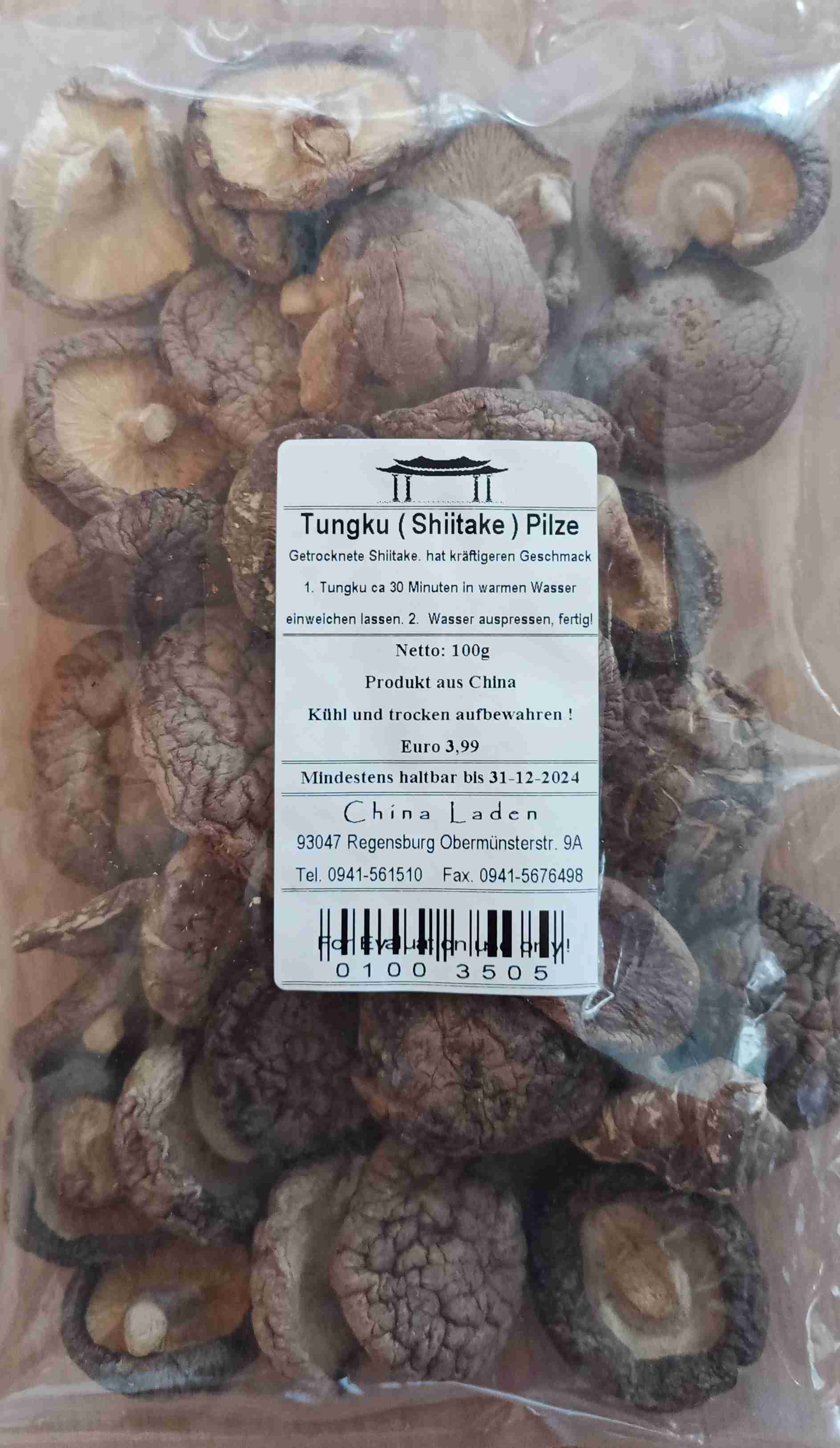 Tungku (Shiitake) Pilze, getrocknet