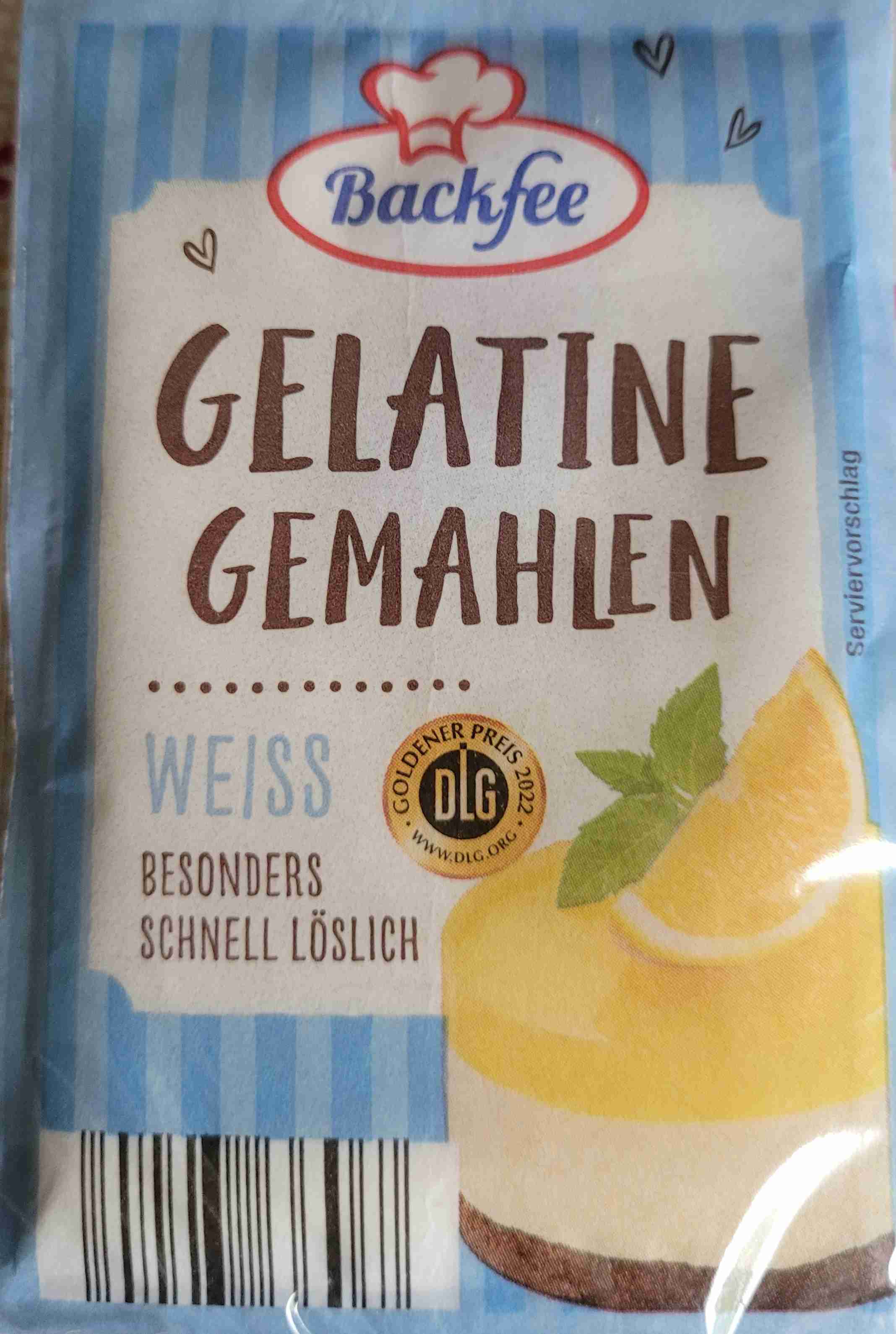 Gelatine gemahlen