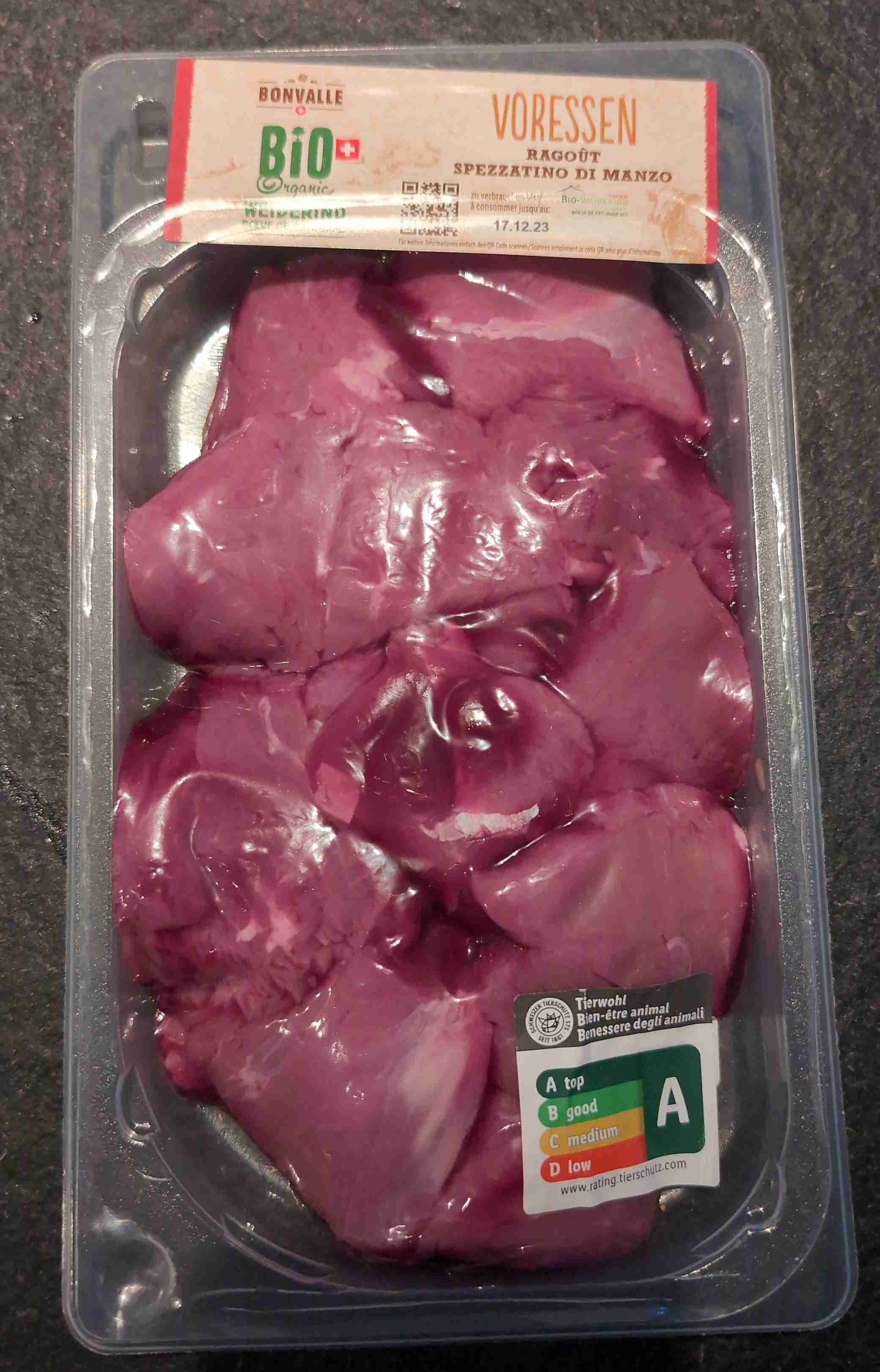 Bio Weiderind Voressen