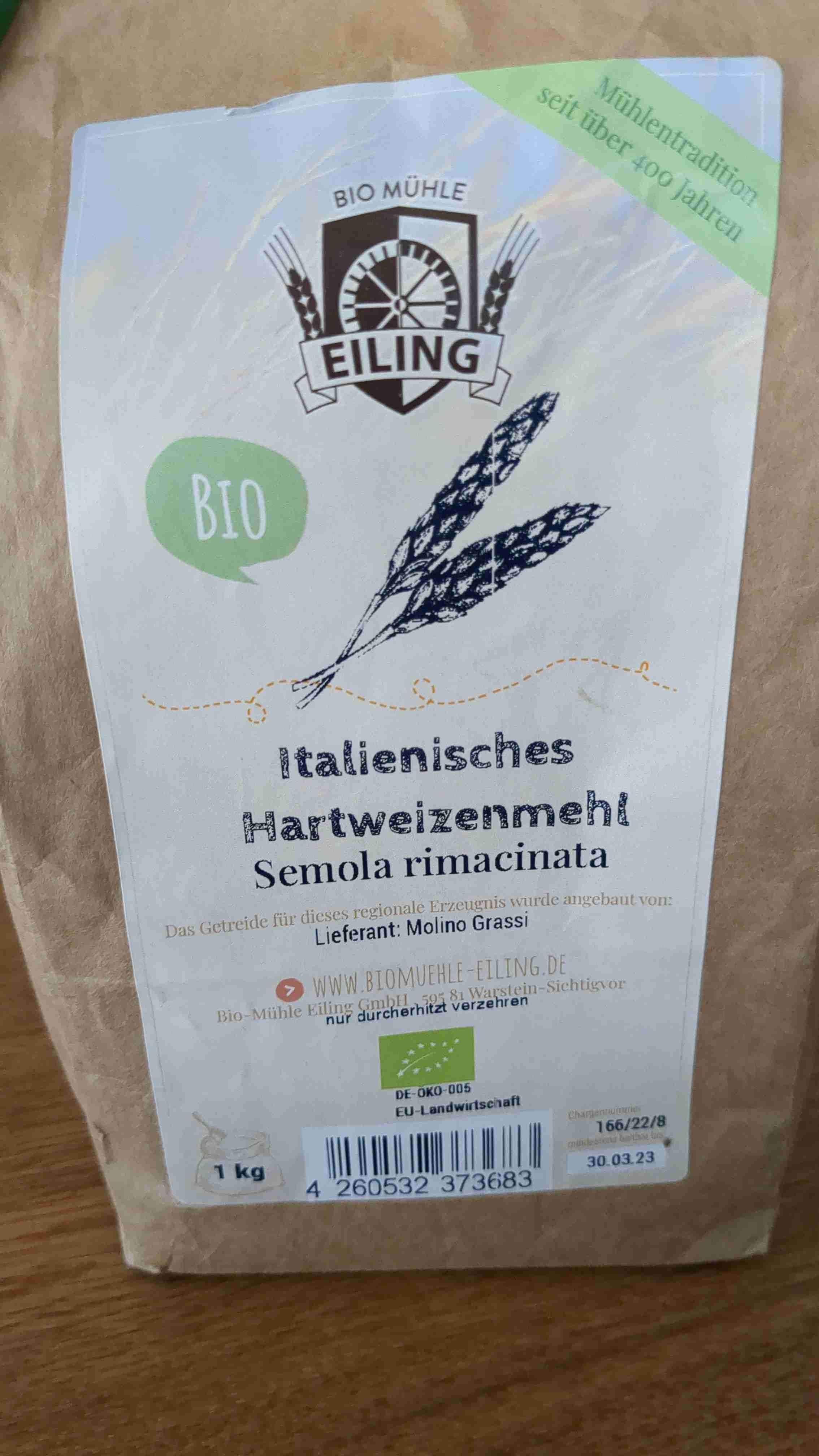 Italienisches Hartweizenmehl Semola