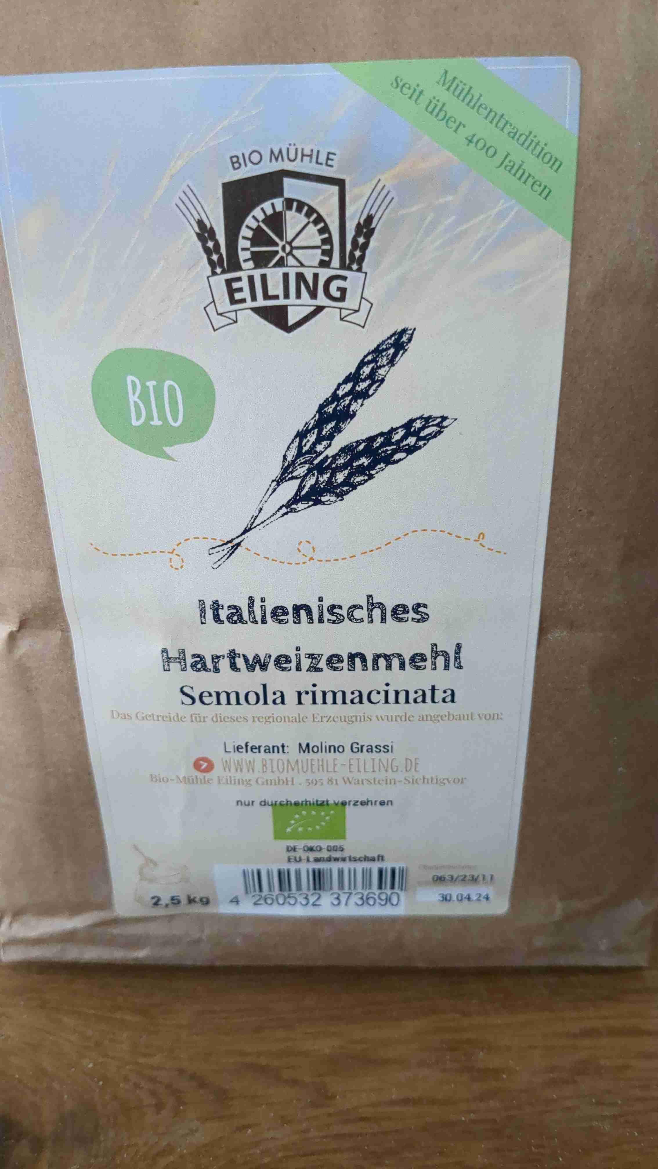 Italienisches Hartweizenmehl Semola