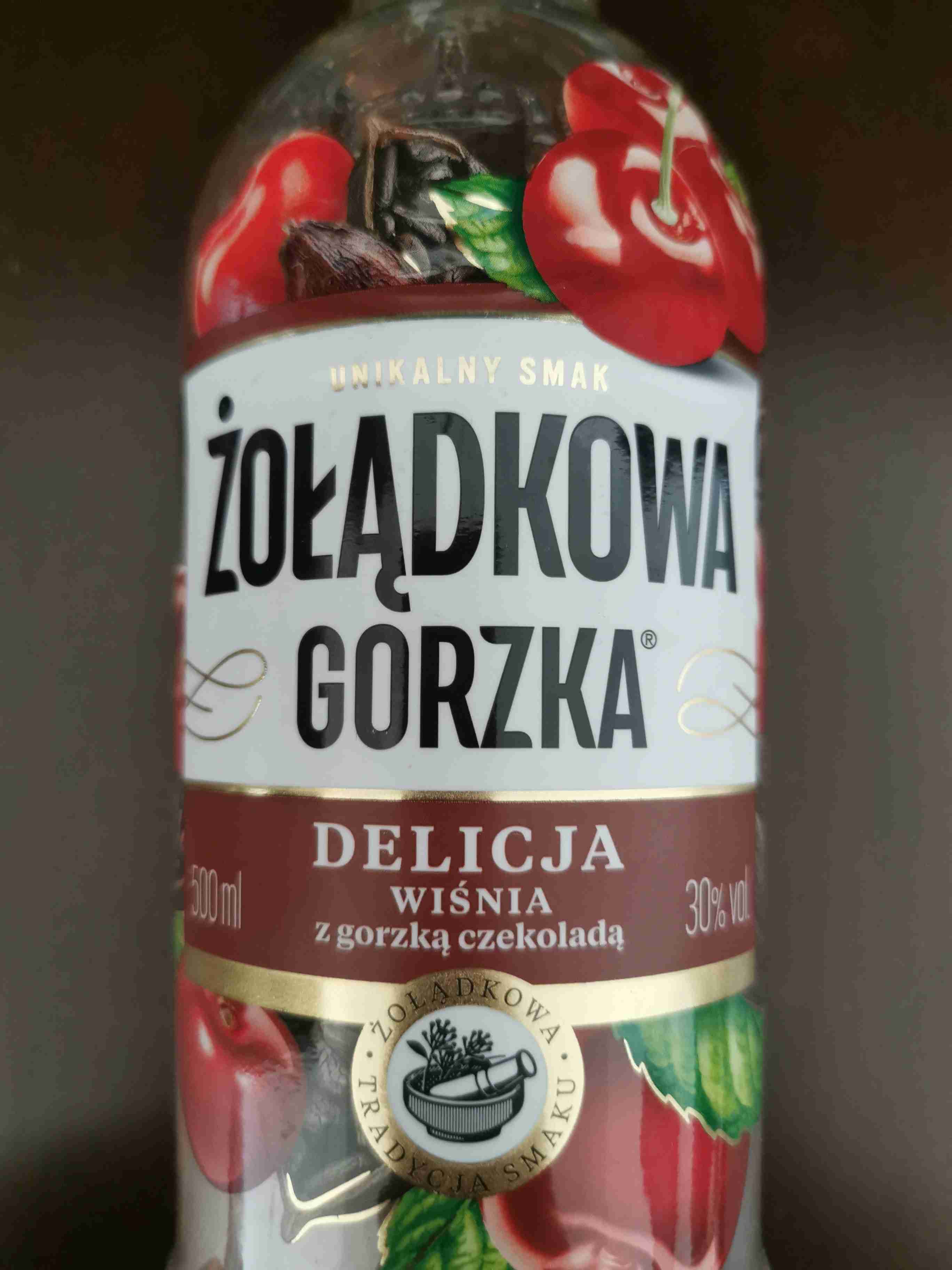 Żołądkowa Gorzka Delicja z wiśnią i gorzką czekoladą 