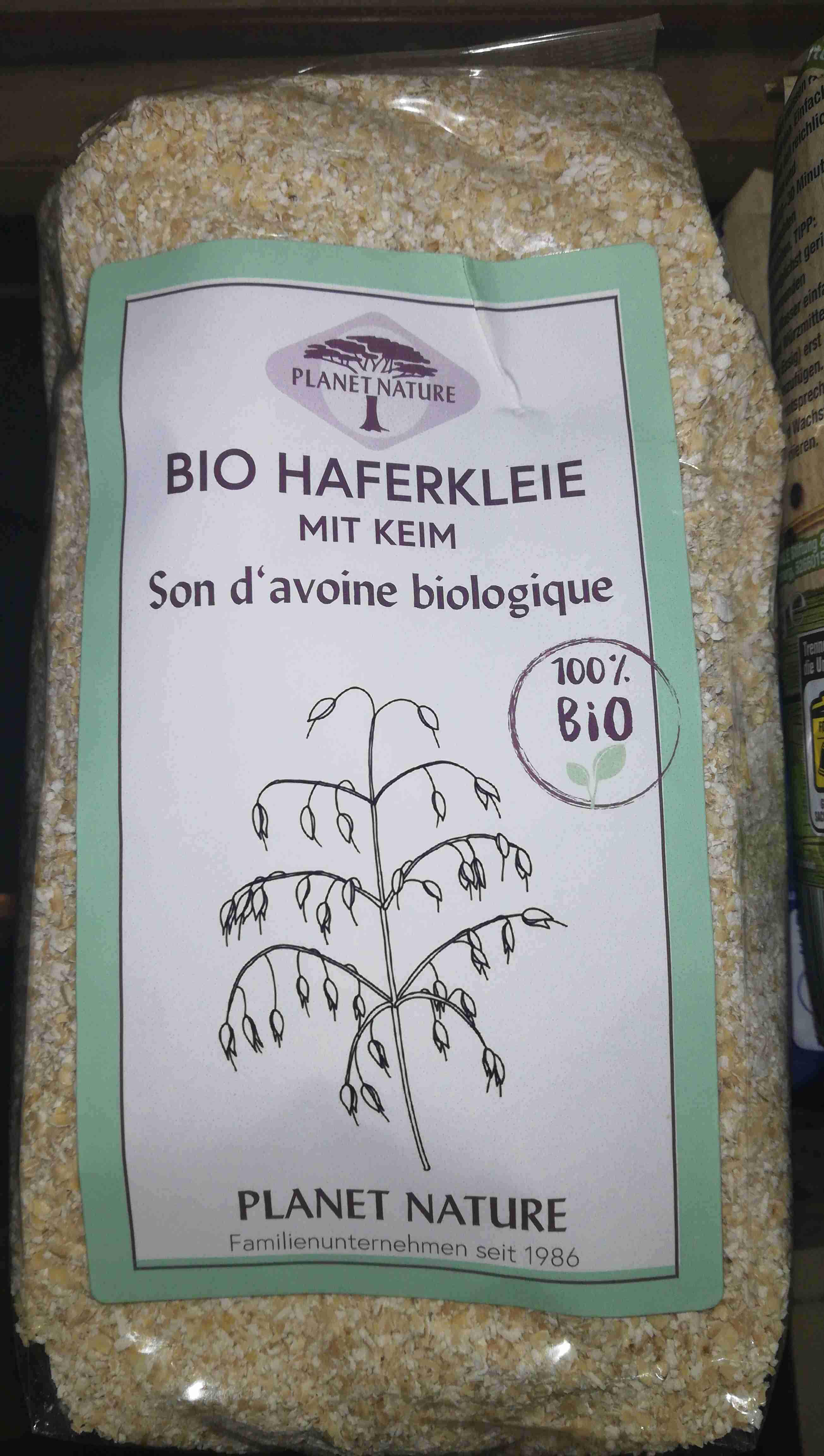 Bio Haferkleie mit Keim