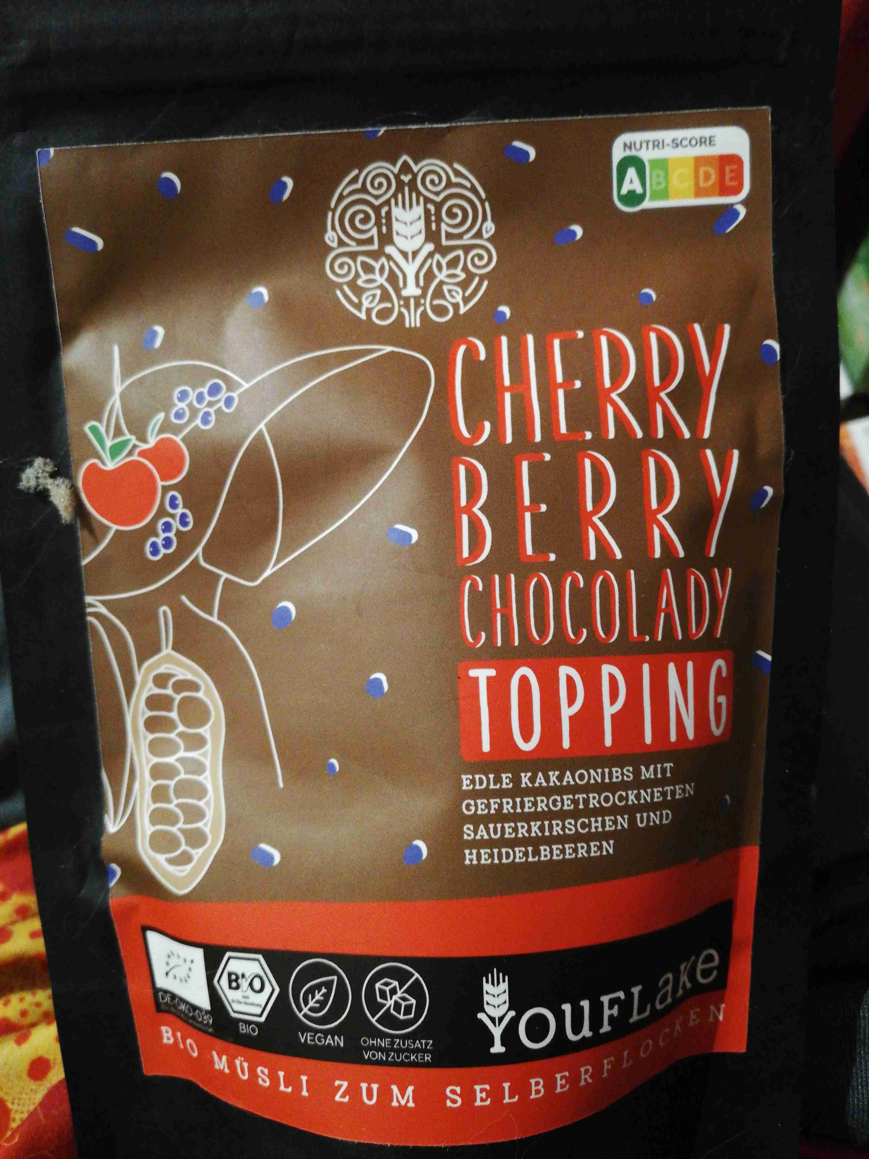 Cherry berry chocolaty topping 