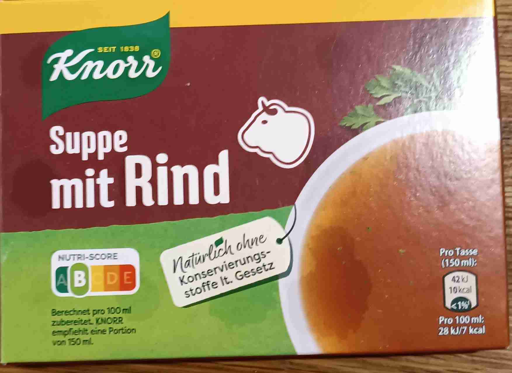 Suppe Rind Würfel 