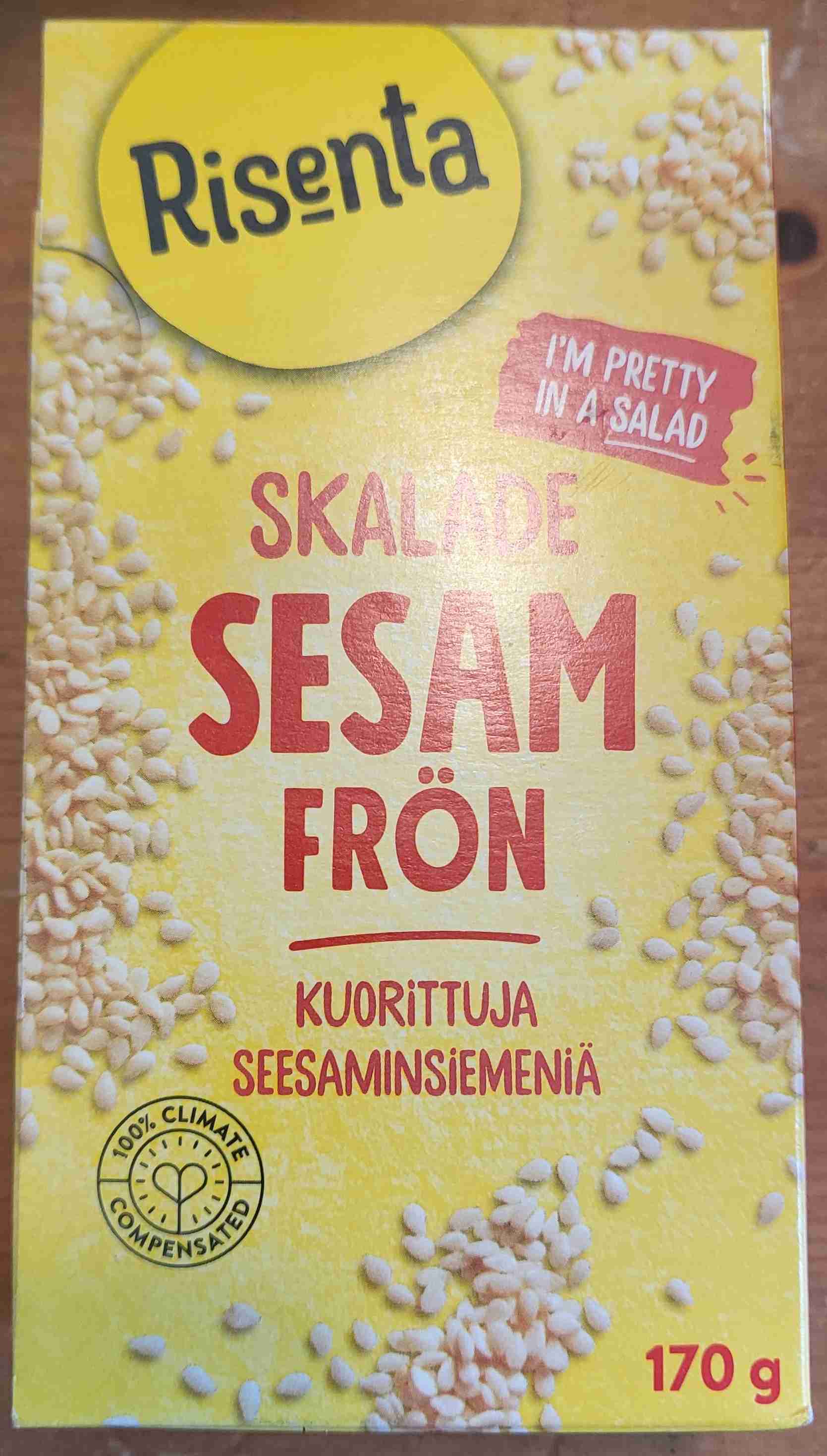 Skalade sesam frön 