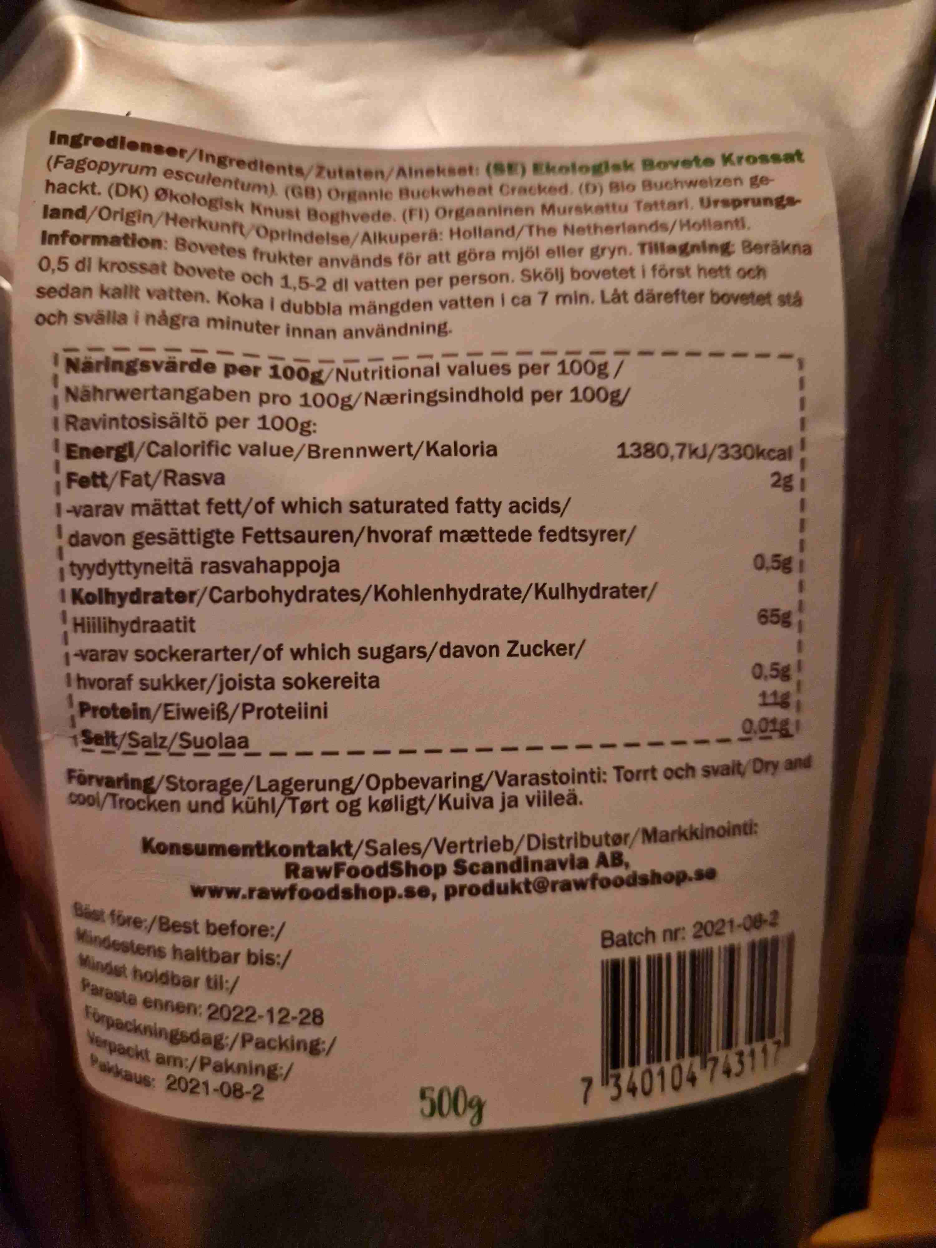 Bovete krossat