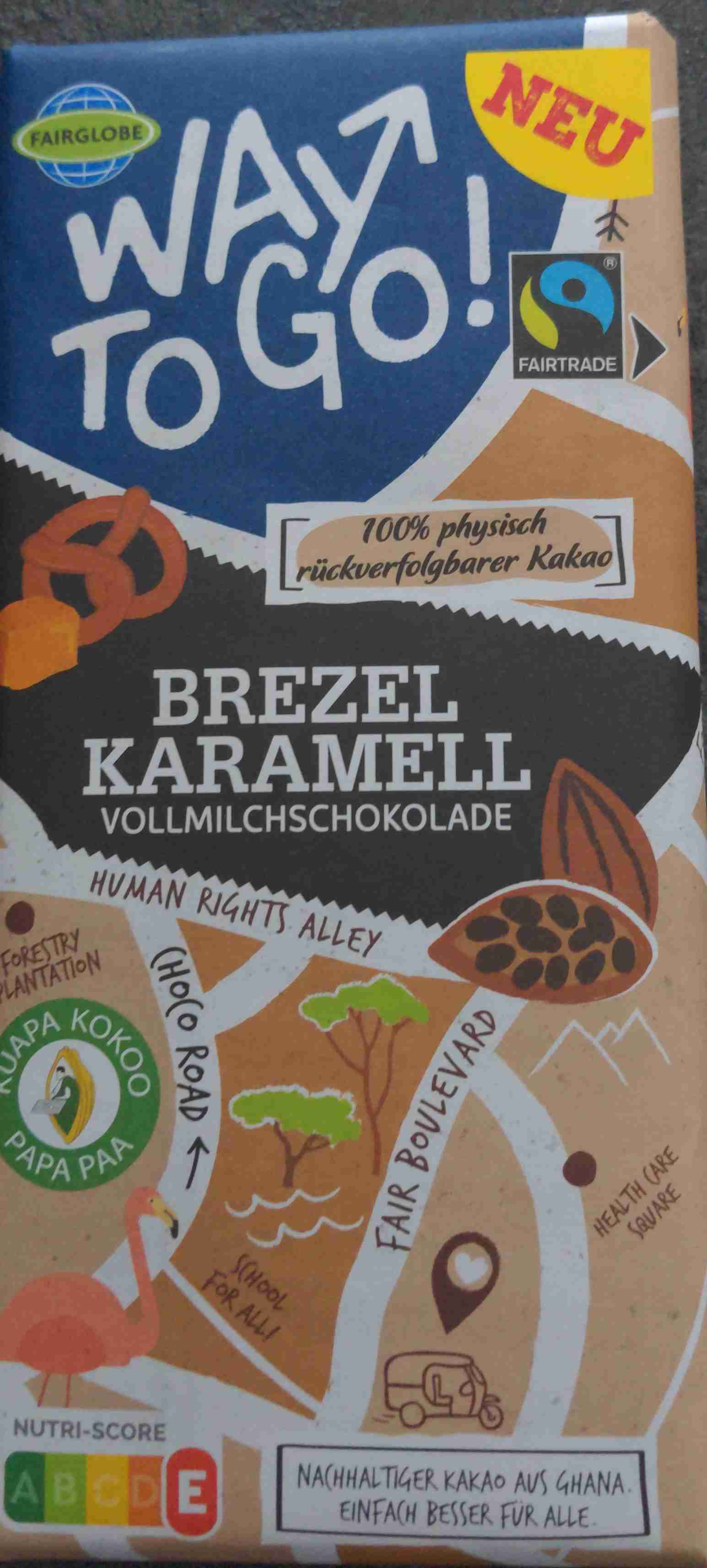 Brezel Karamell Vollmilchschokolade