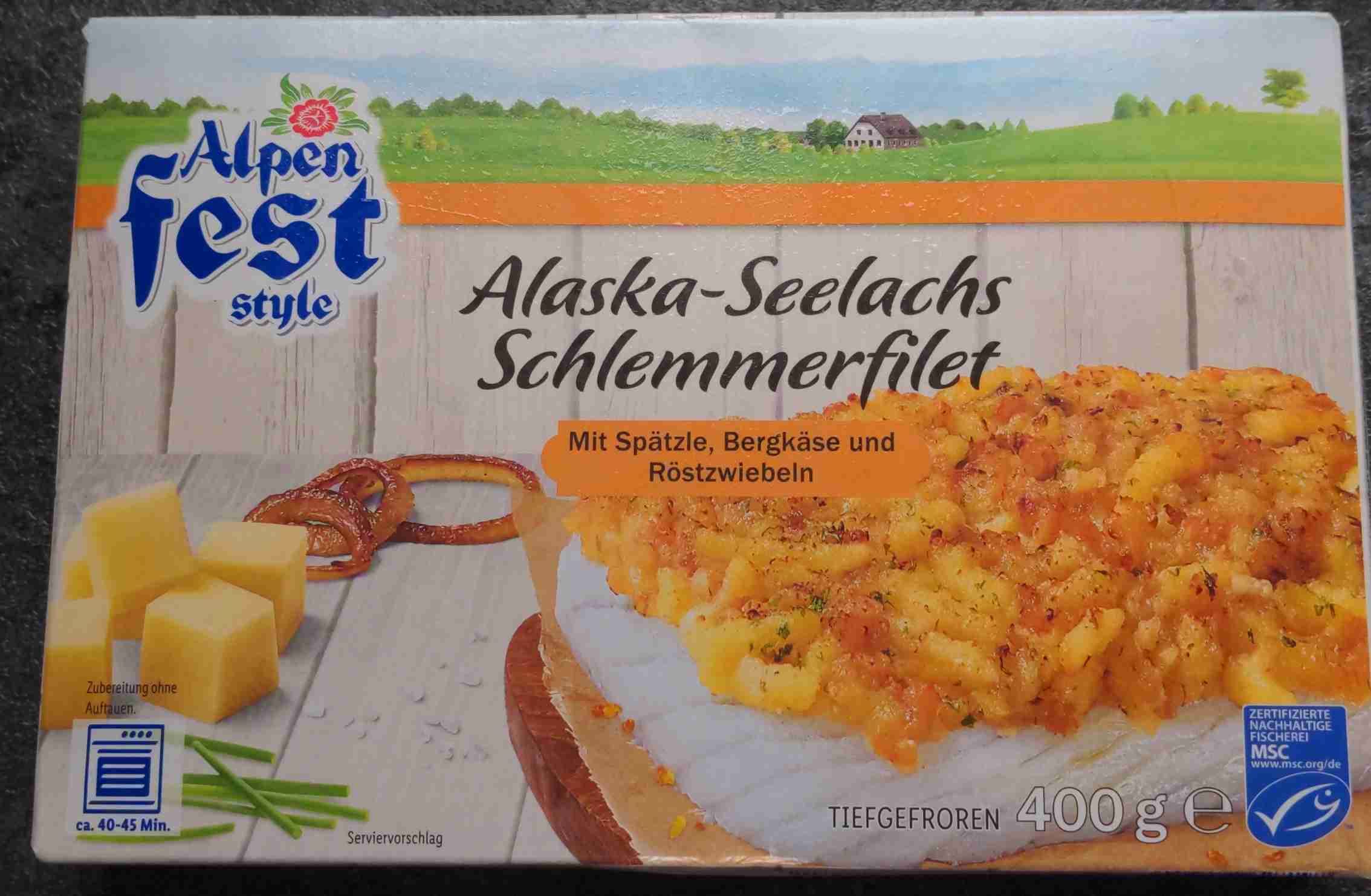 Alaska Seelachs Schlemmerfilet Spätzle Bergkäse