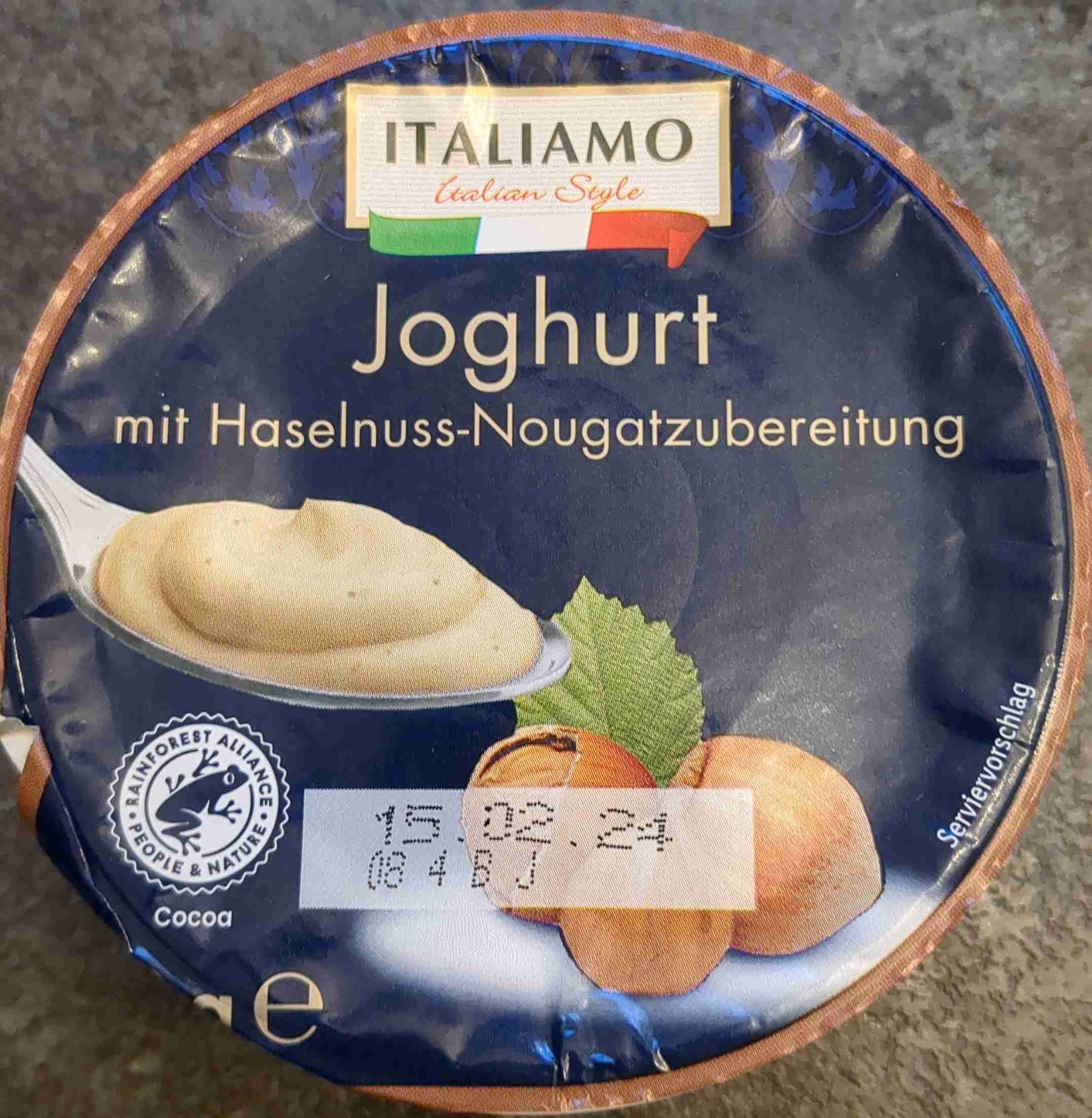 Joghurt mit Haselnuss Nougat 