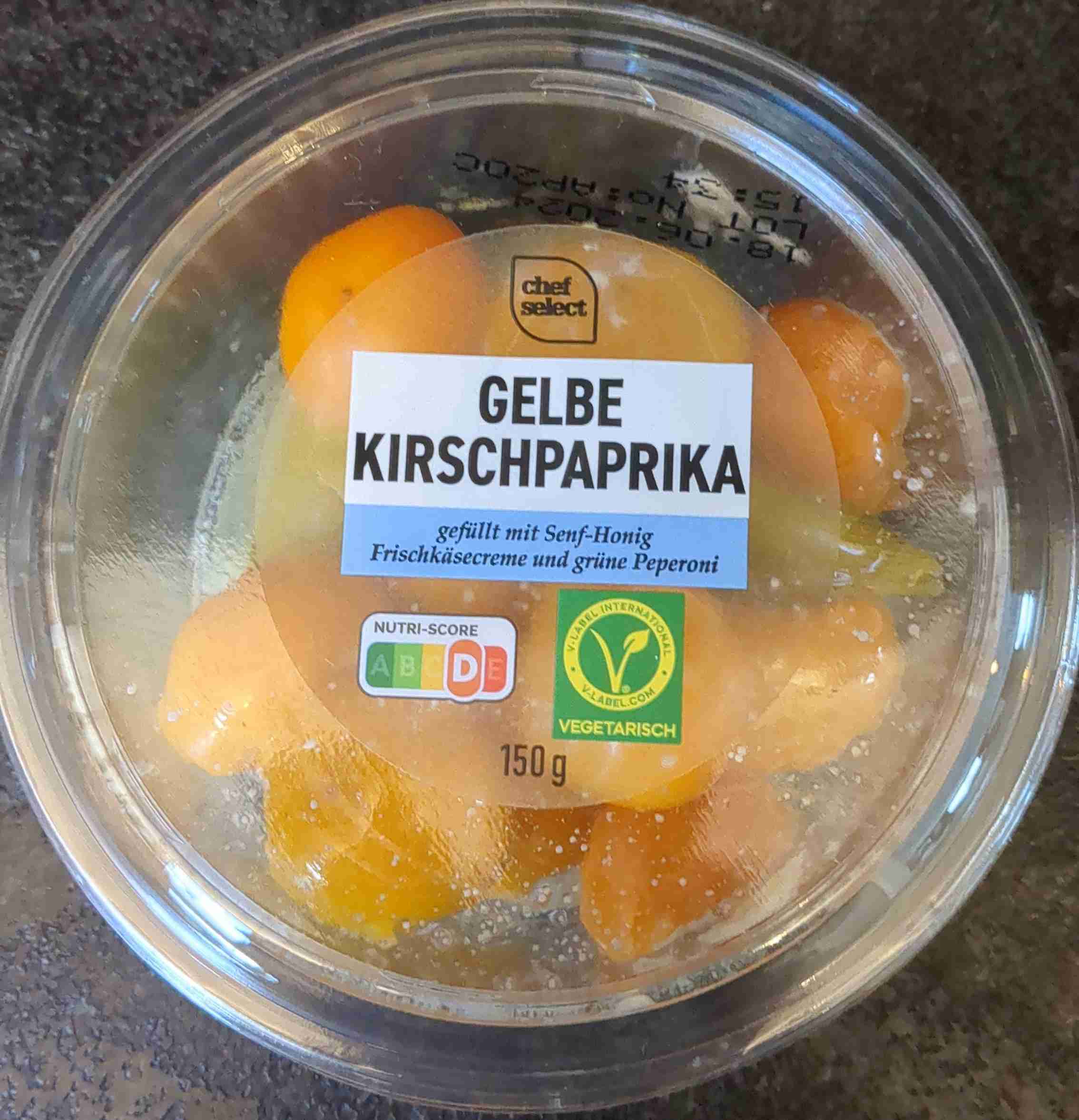 Gelbe Kirschpaprika gefüllt 