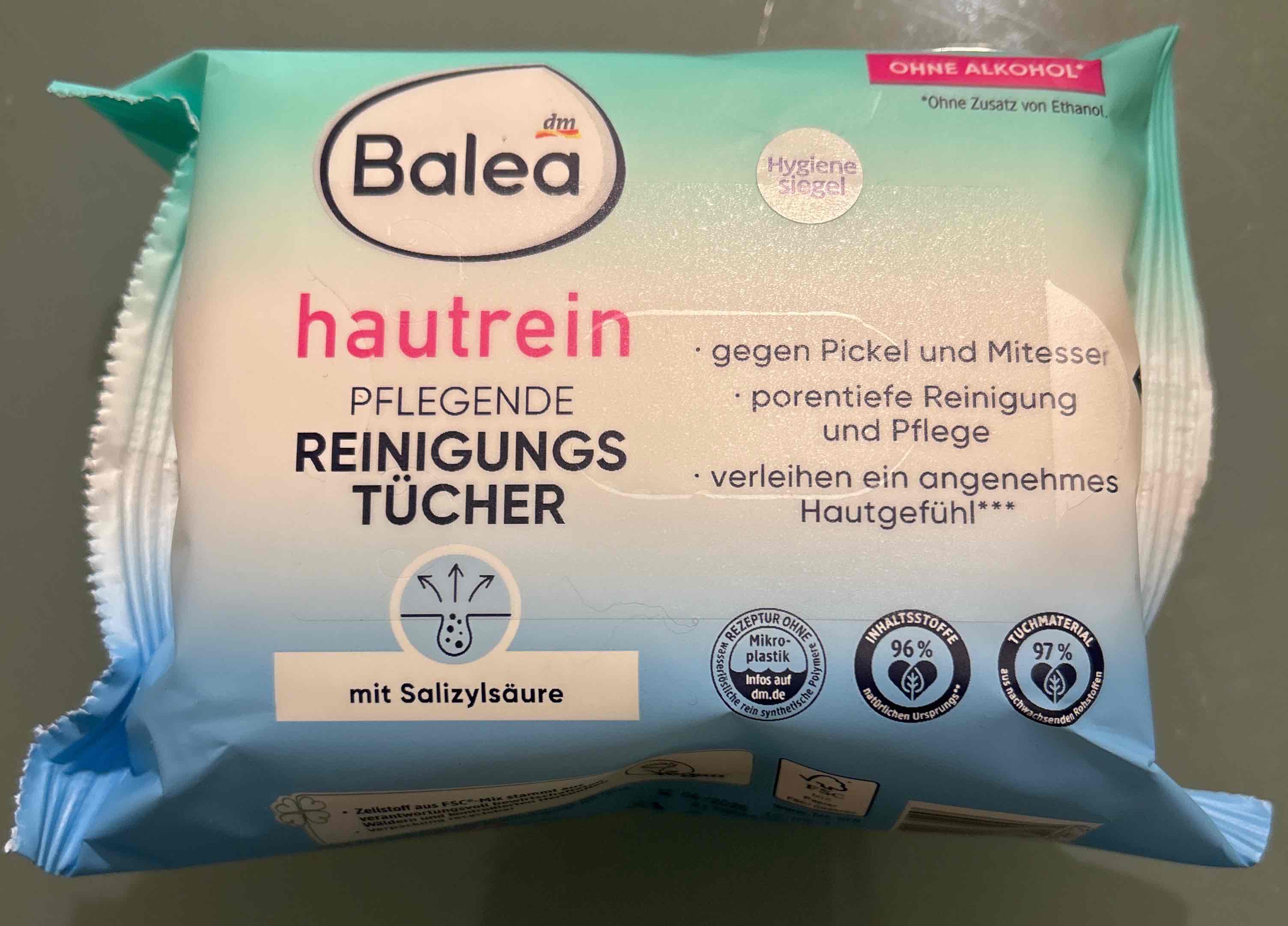 Hautrein pflegende Reinigungstücher