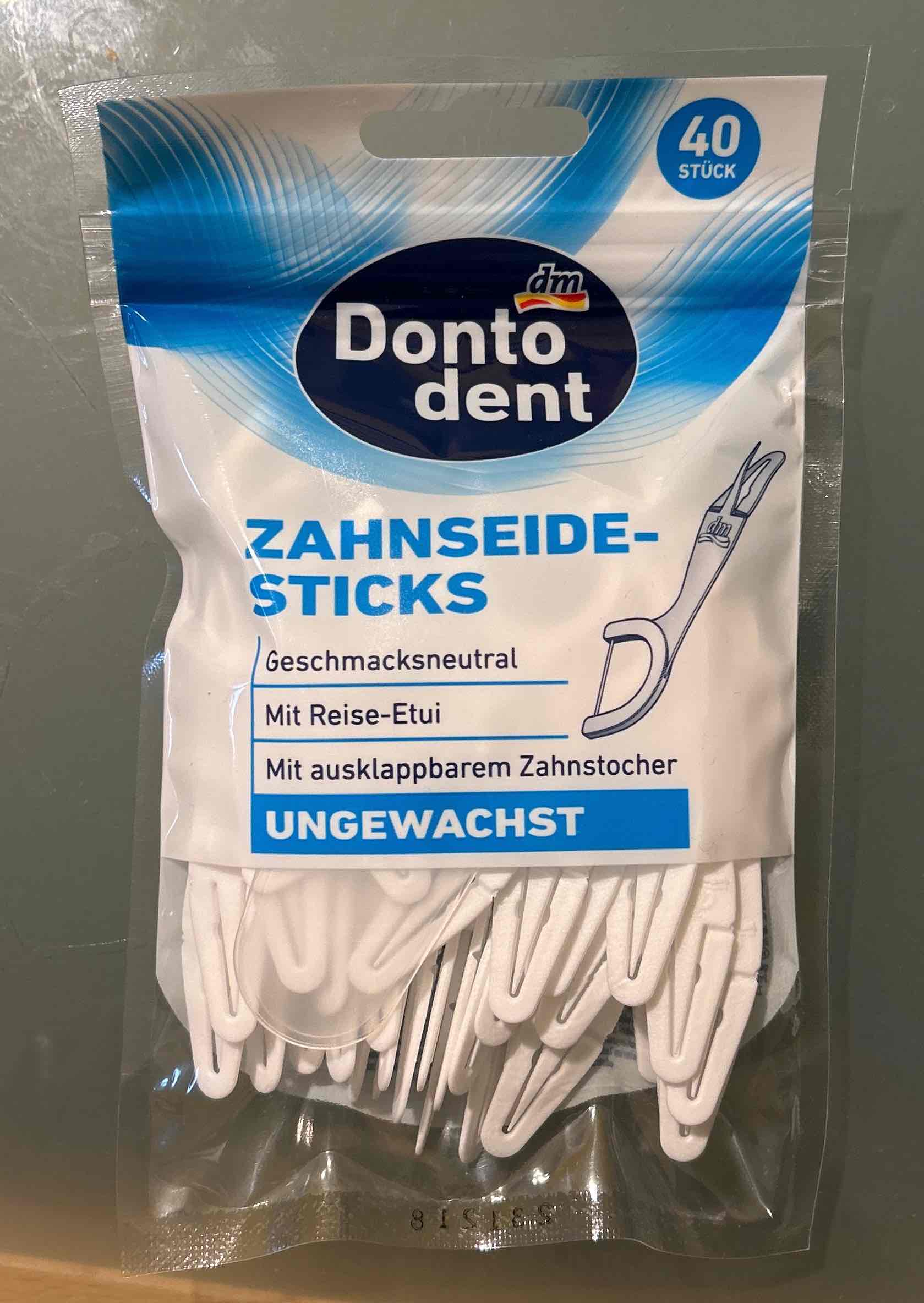 Zahnseidesticks ungewachst