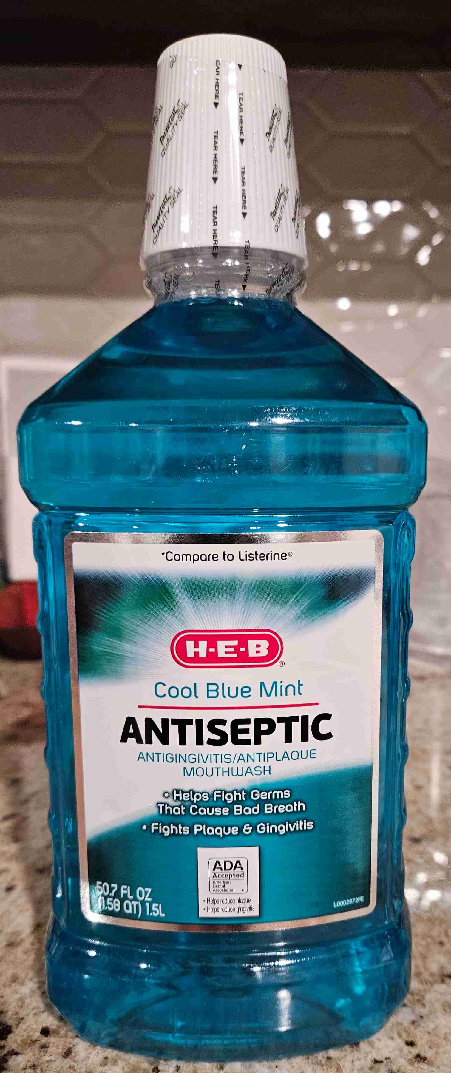 Cool Blue Mint Antiseptic Mouthwash