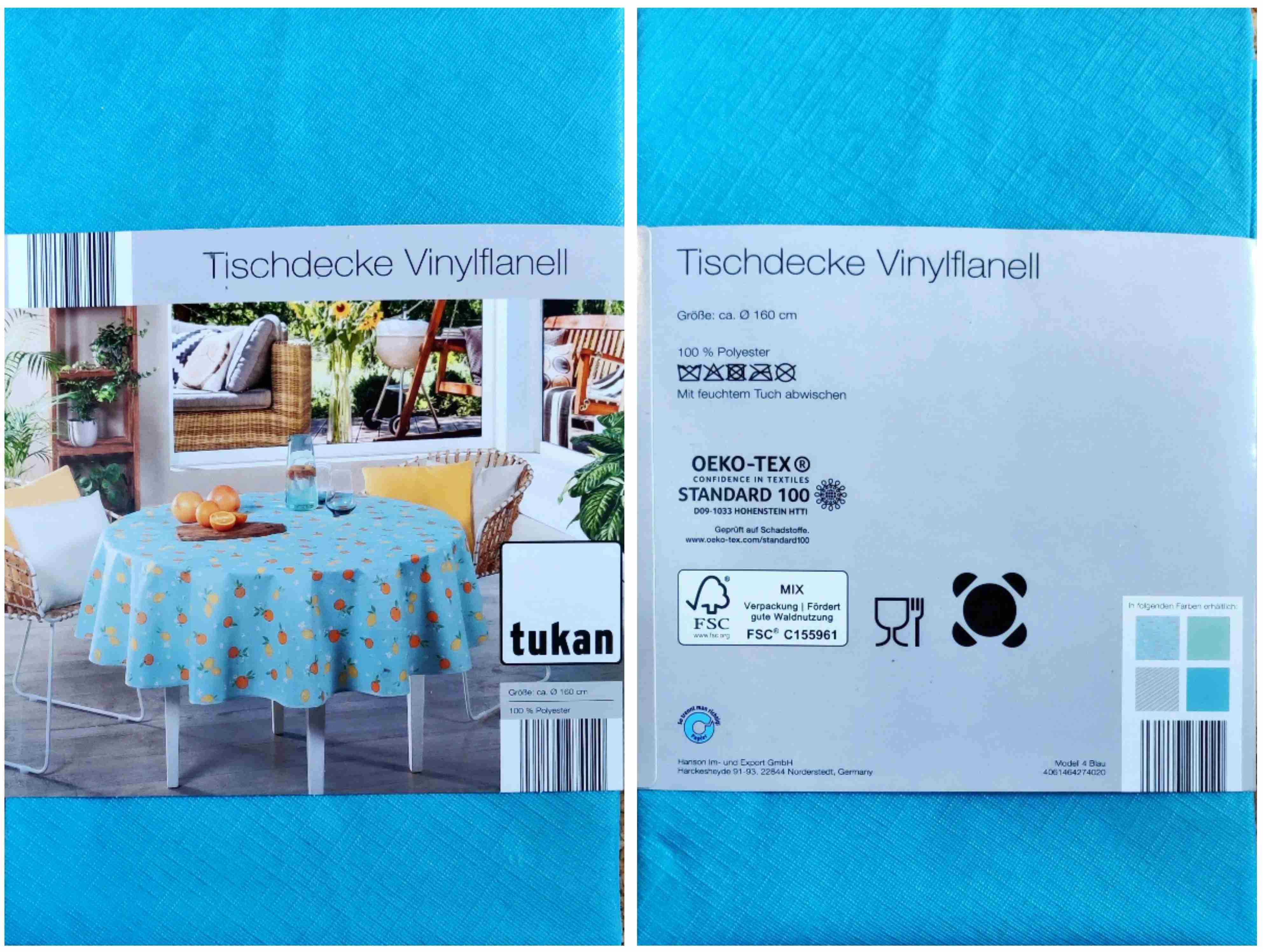 Tischdecke Vinylflanell