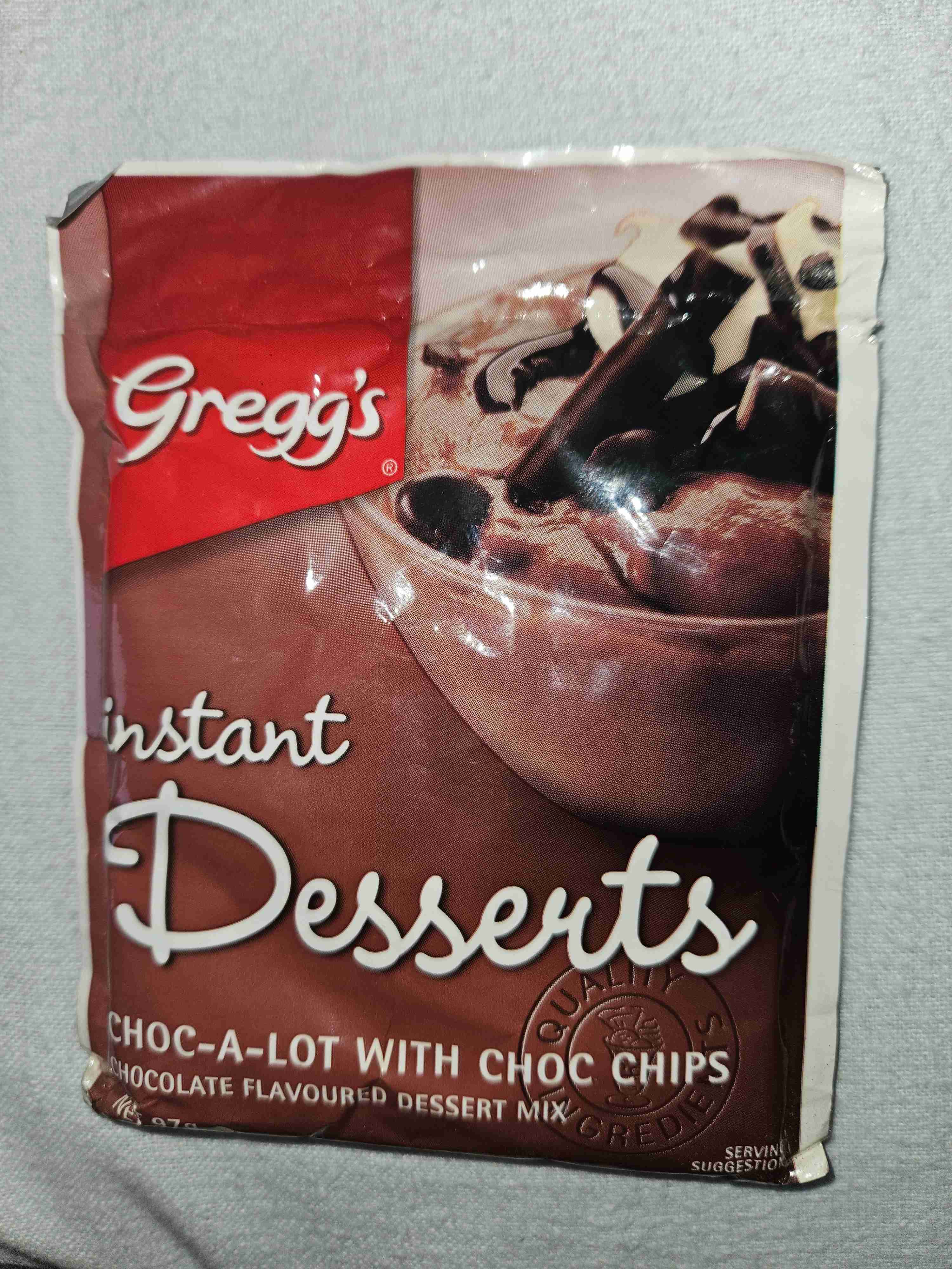 Instant pudding  chocolate with choc chips