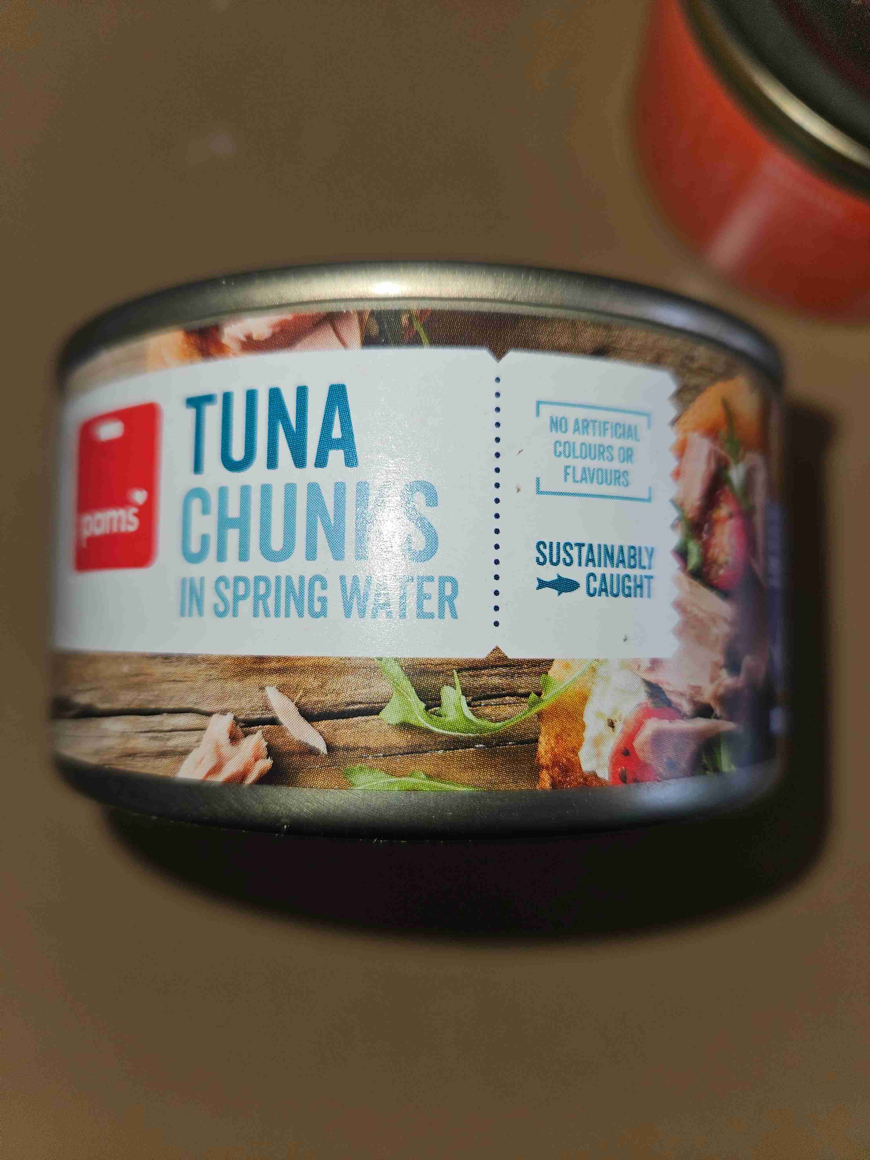 Tuna chunks in spring water