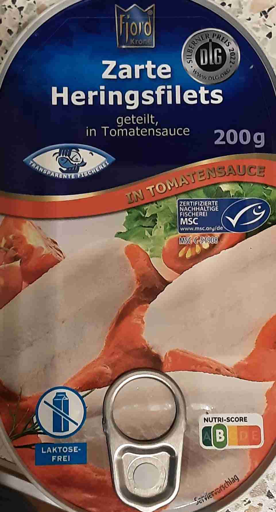 Zartes Heringsfilets in Tomatensauce