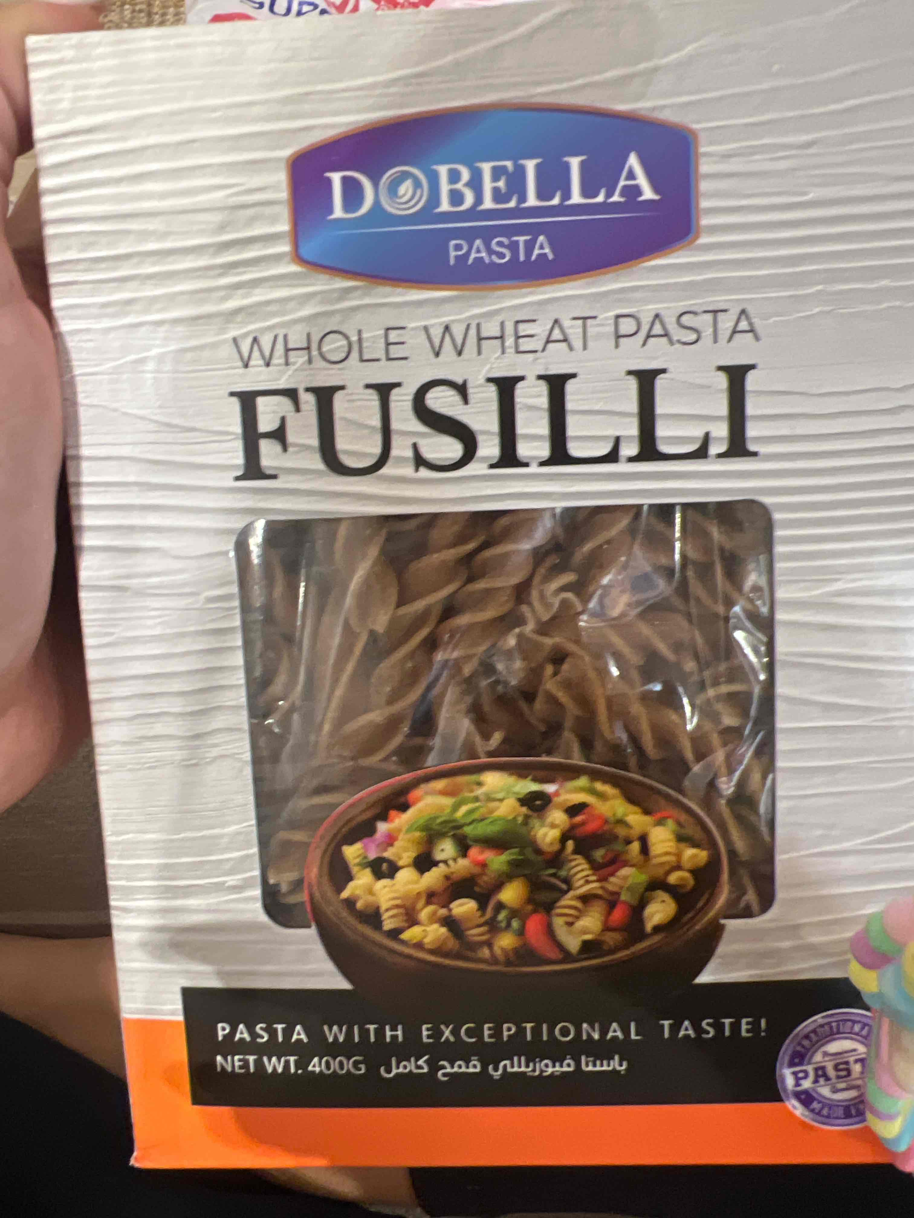 Whole wheat pasta fussilli