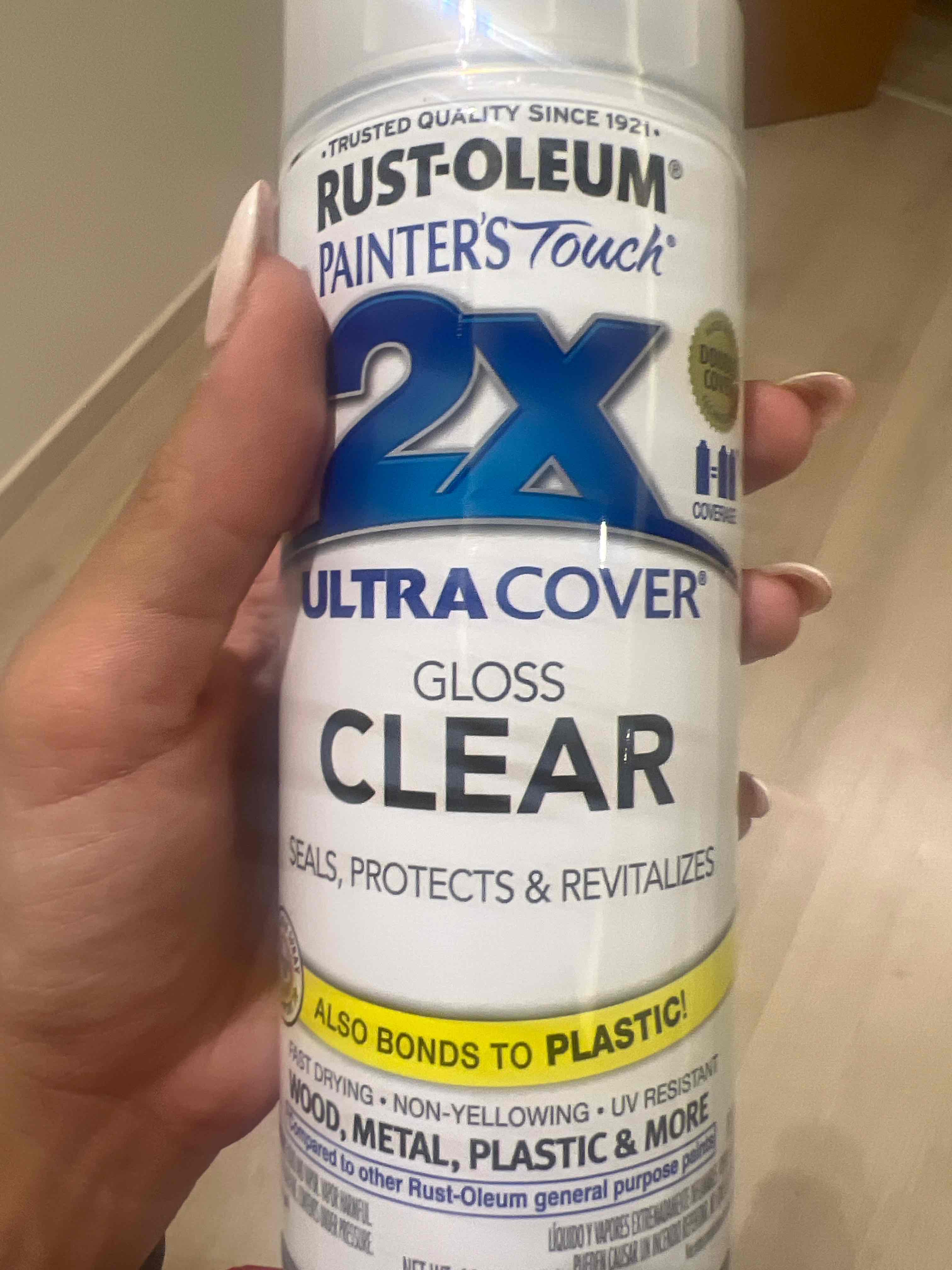 Ultra cover clear spray paint