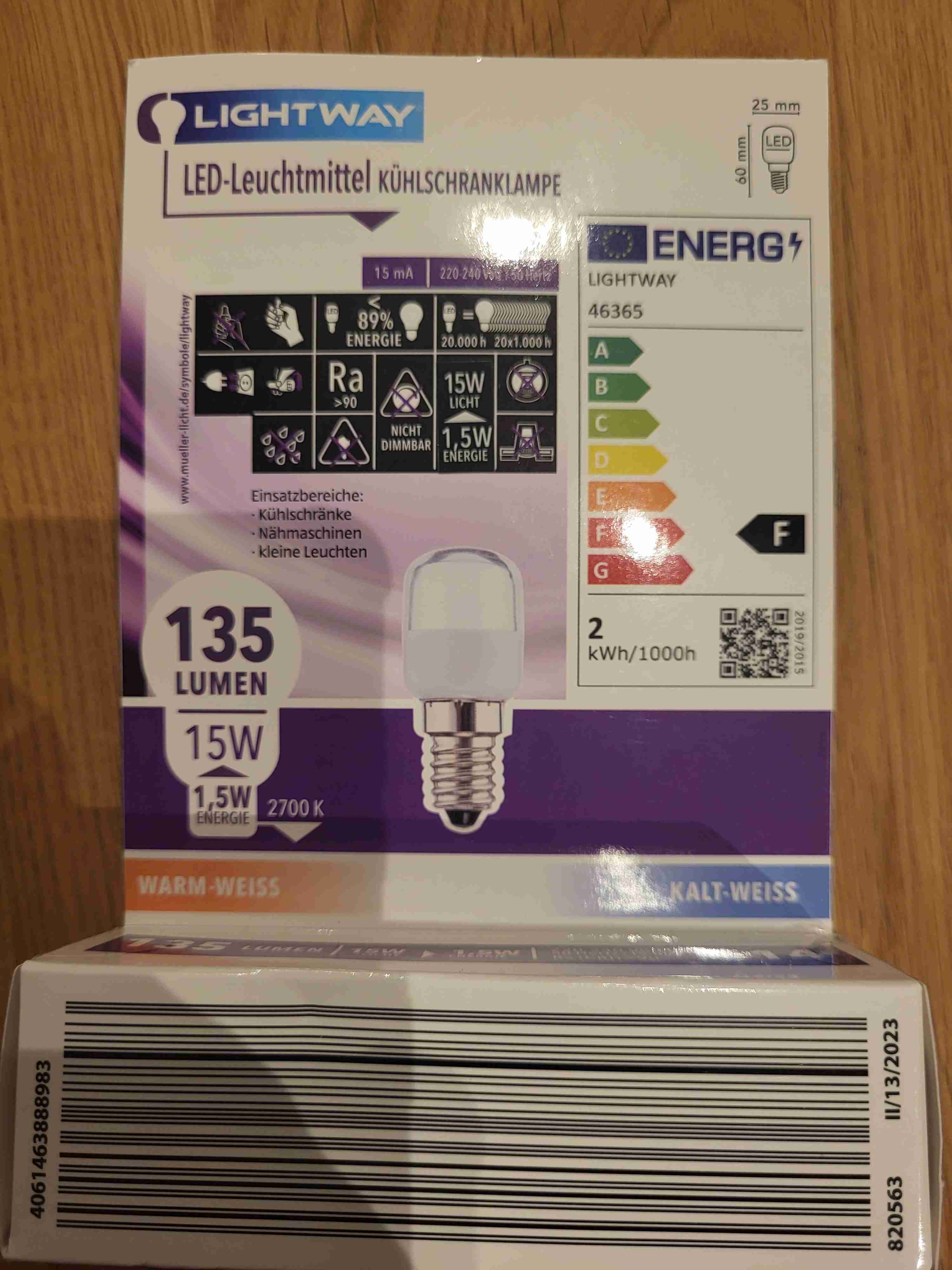LED Kühlschranklampe