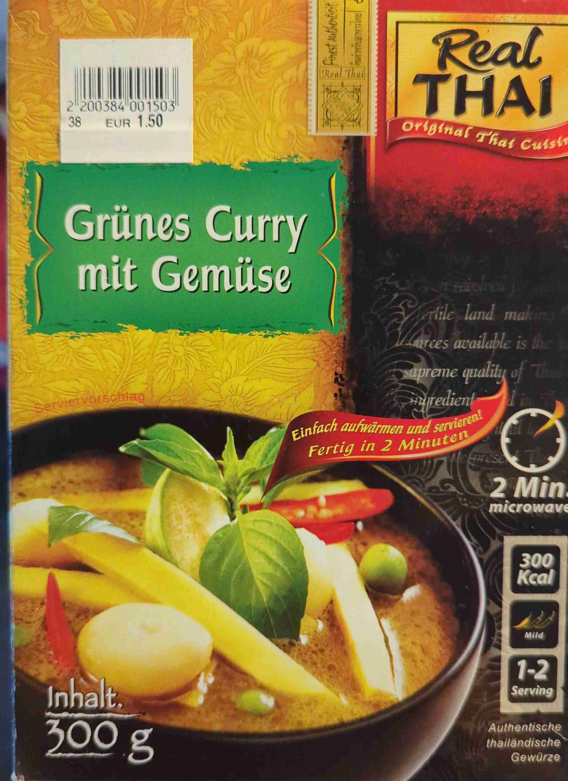 Grünes Curry mit Gemüse 