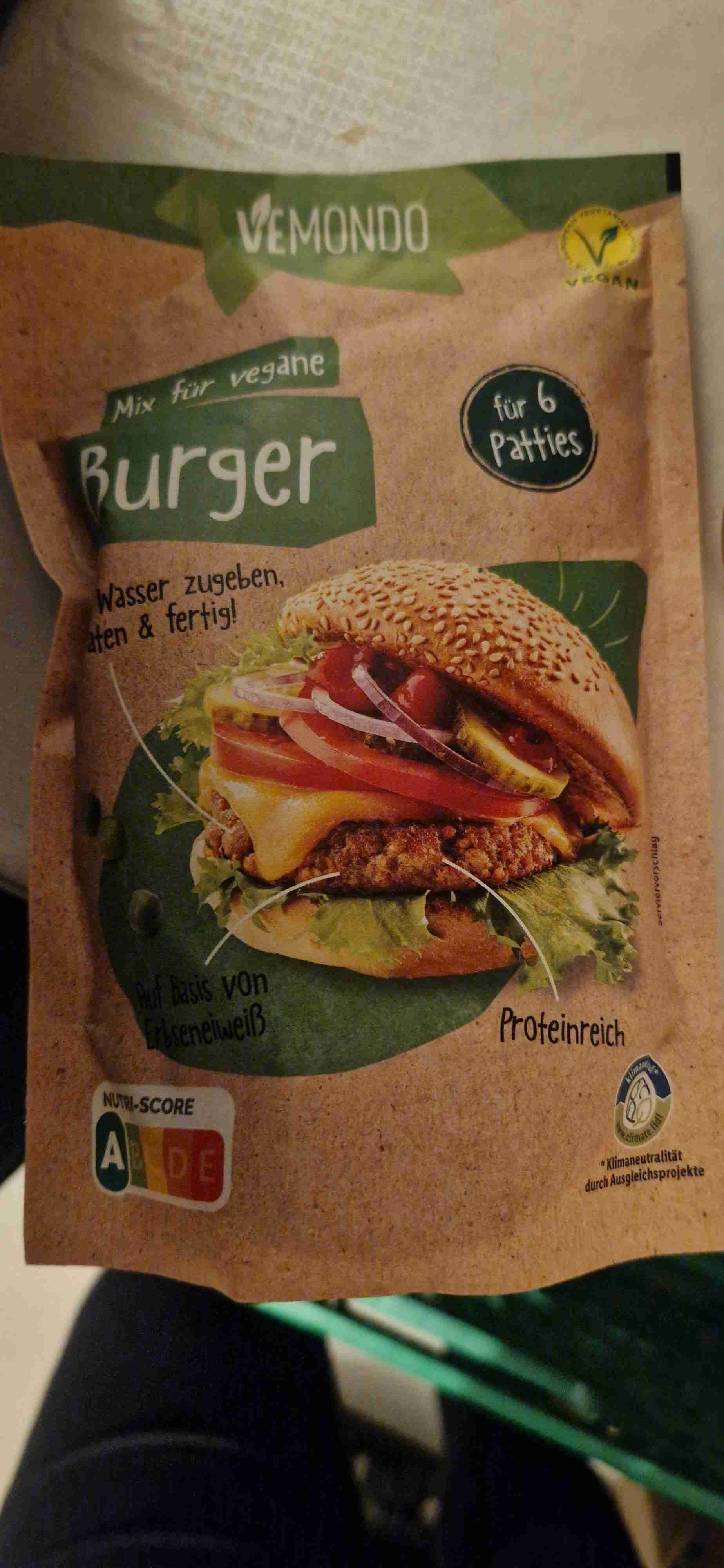 Mix für vegane Burger
