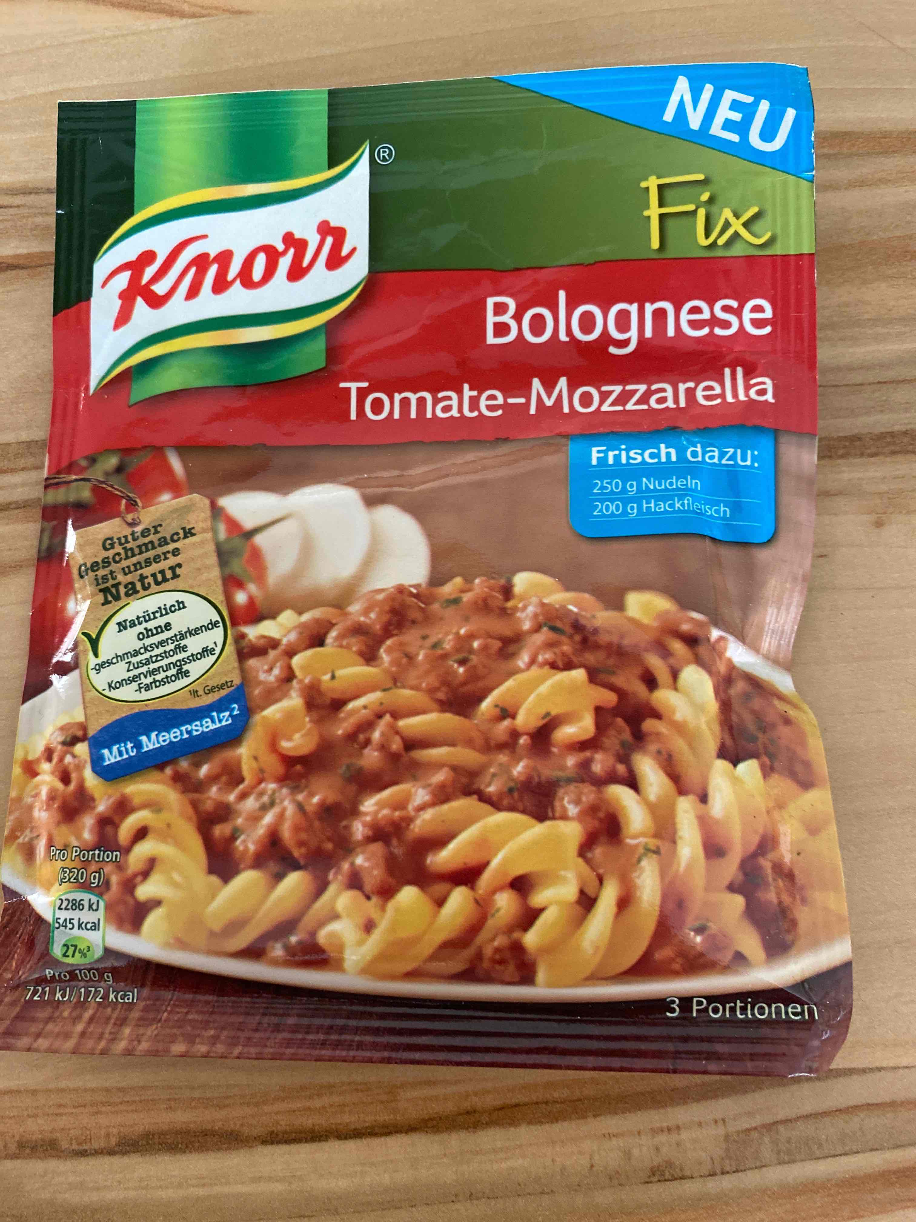 bolognese tomate-mozzarella