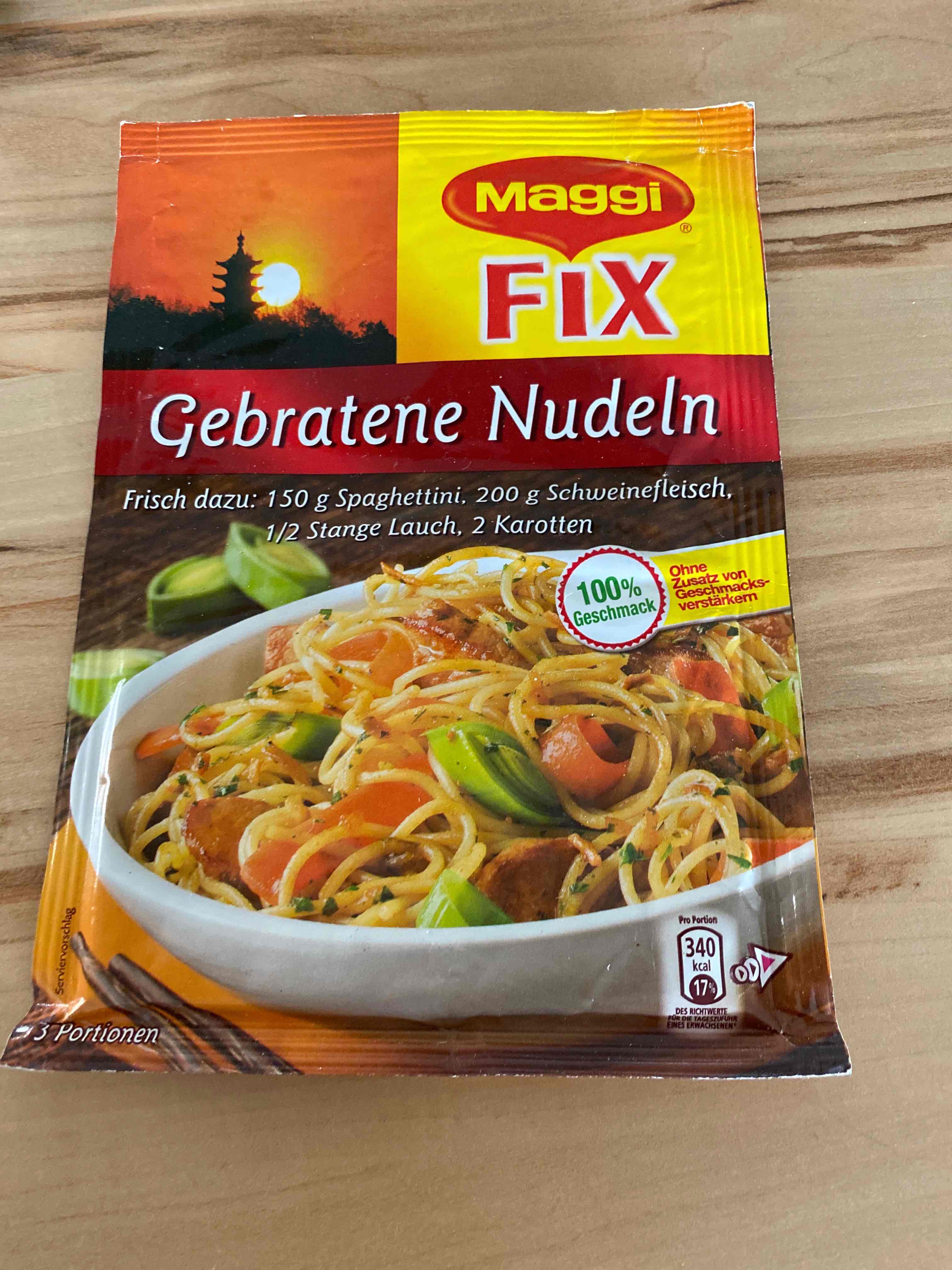 gebratene Nudeln