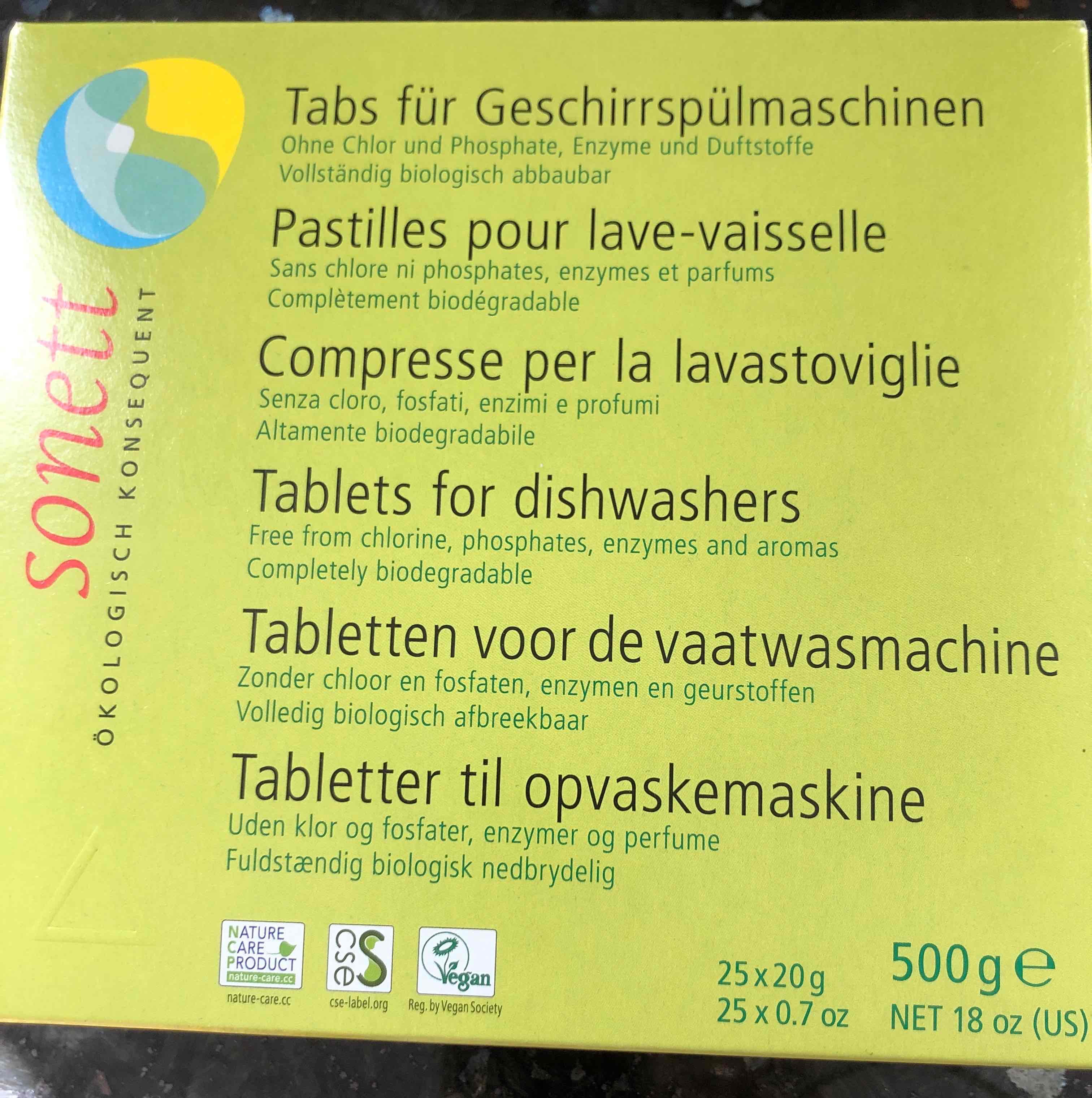 Spülmaschinentabs