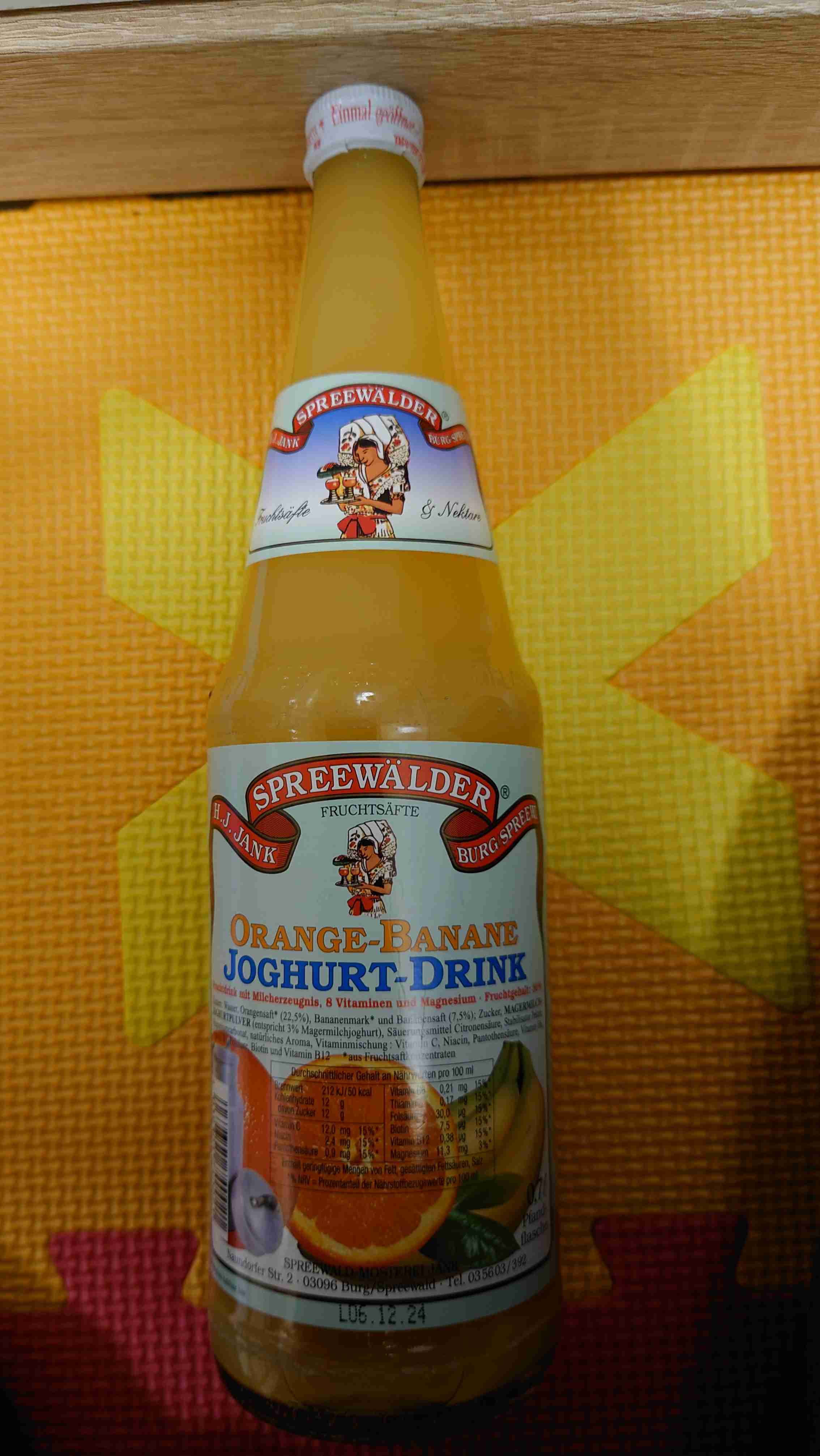 Orange Banane Joghurt Drink 