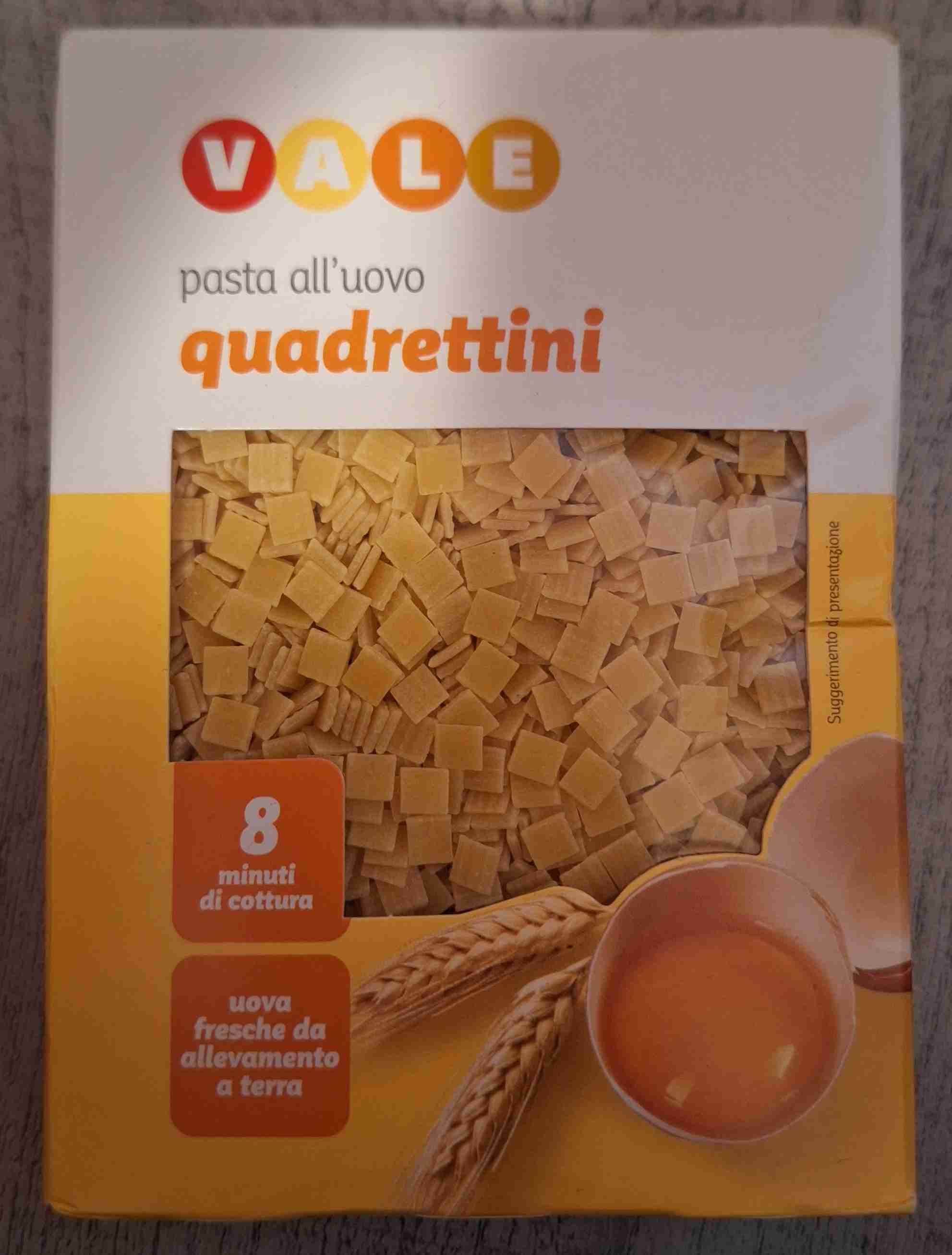 pasta all'uovo quadrettini