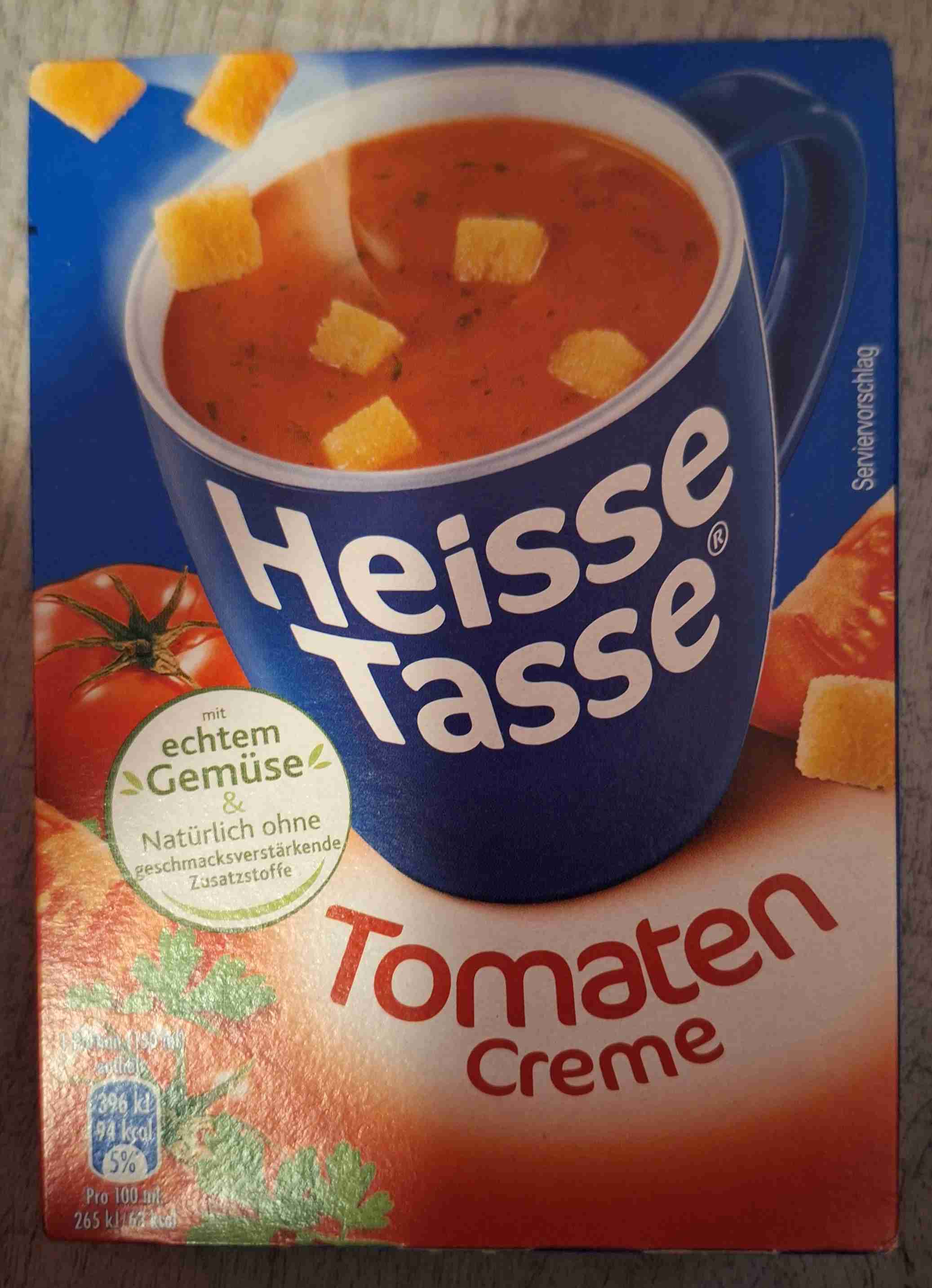 Heisse Tasse Tomaten Creme