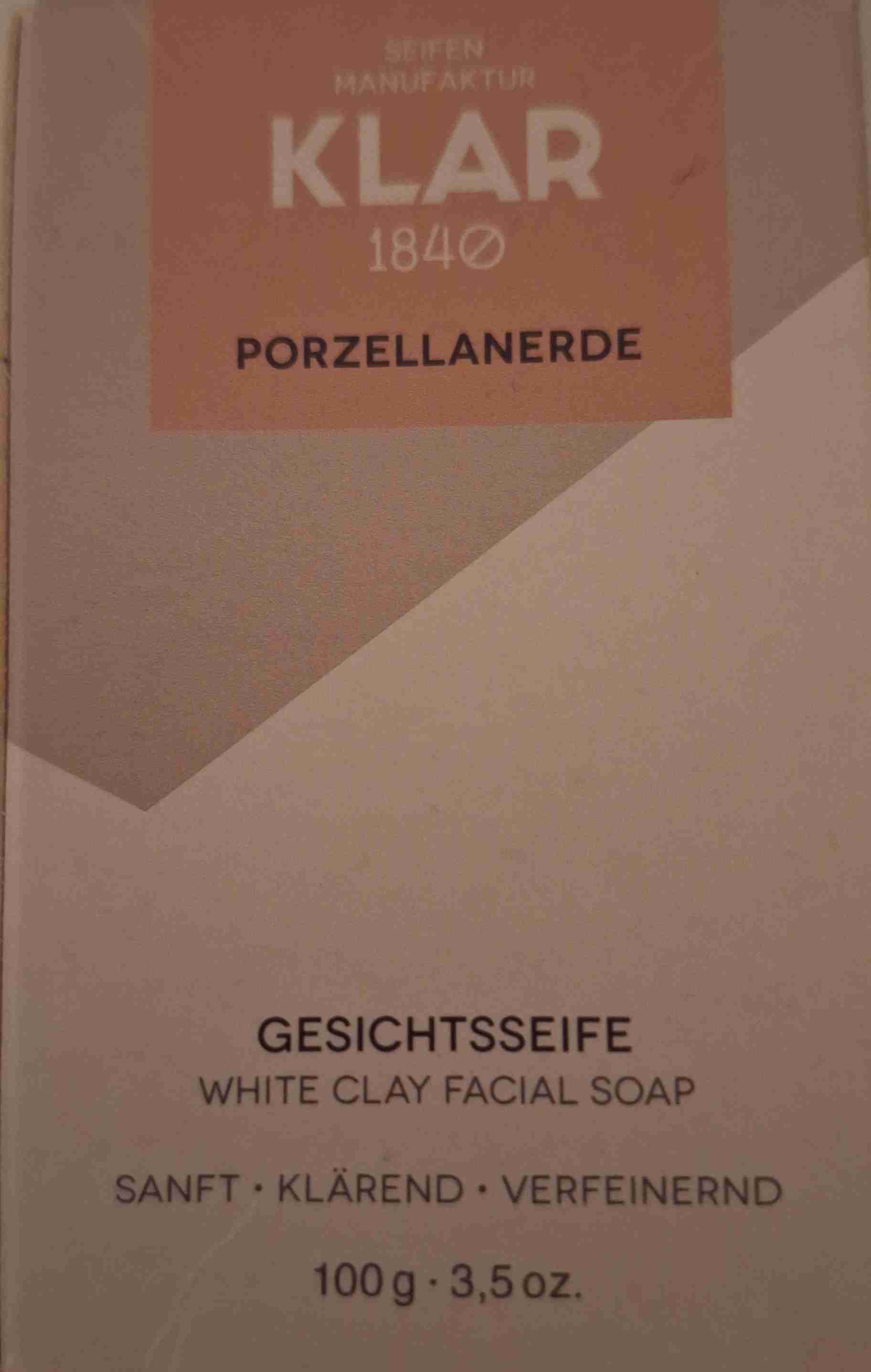 Gesichtseife Porzellanerde