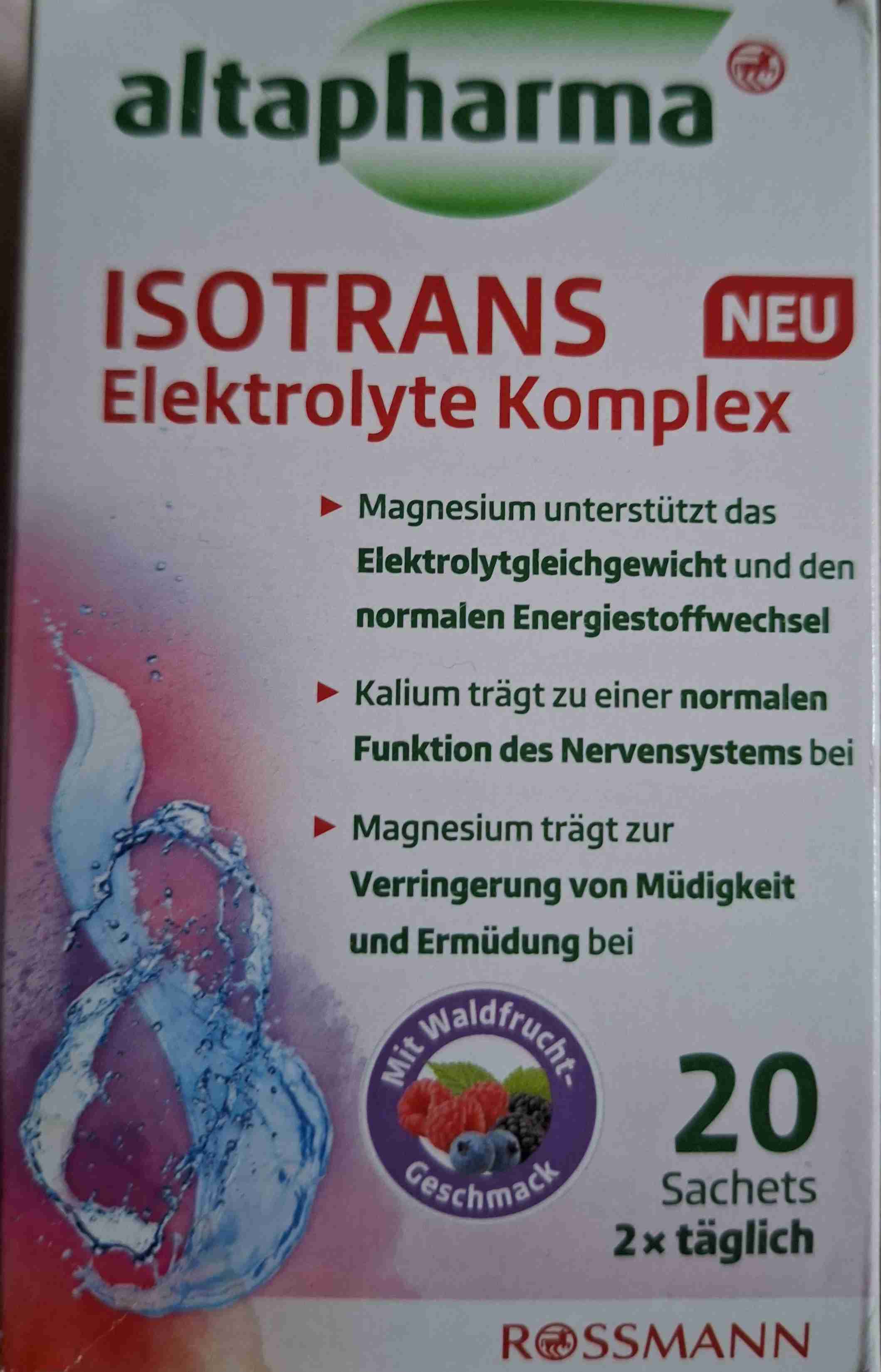 Isotrans Elektrolyt Komplex Waldbeere
