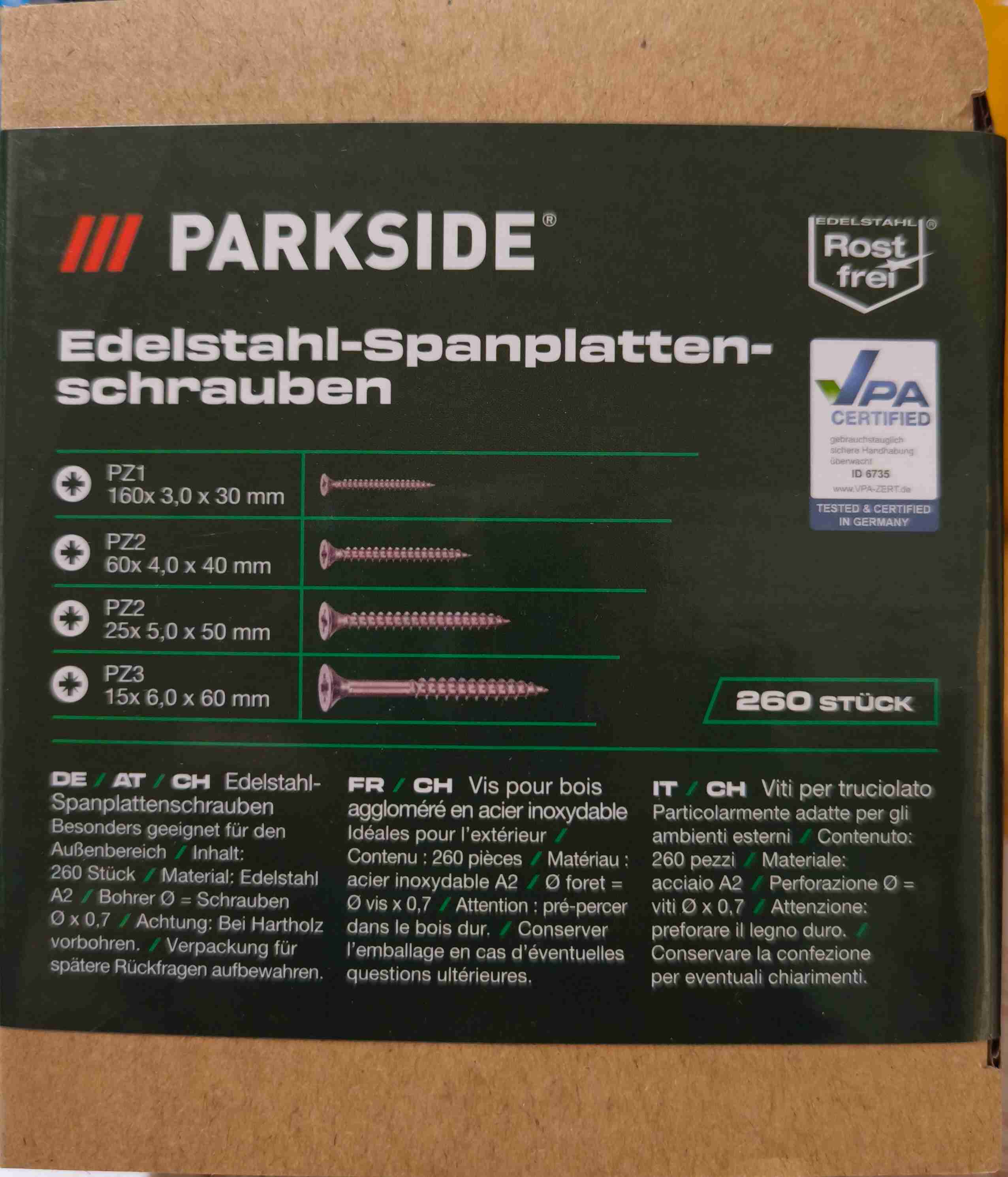 Edelstahl Schrauben 