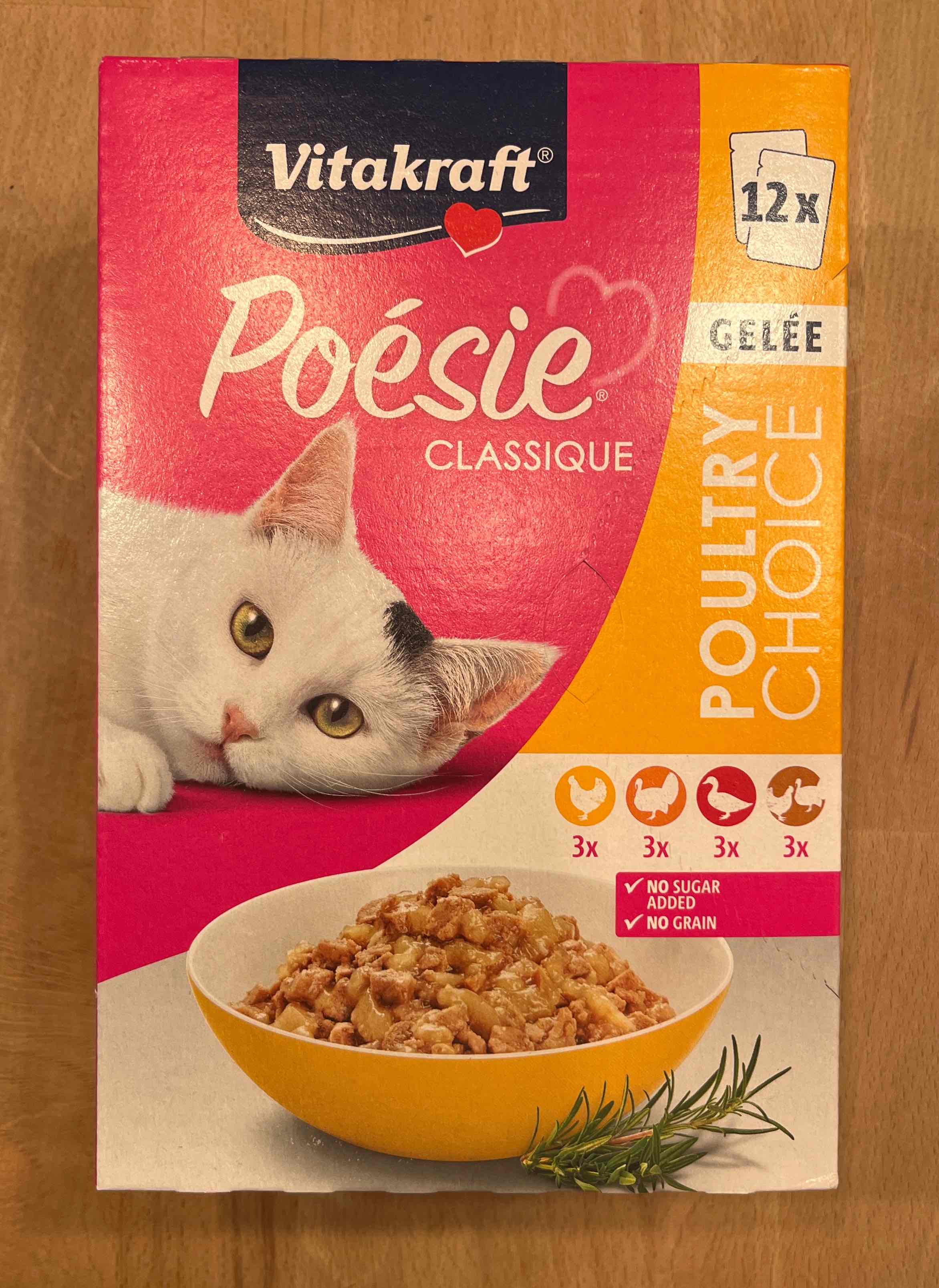 Katzenfutter Poesie Poultry in Gelee