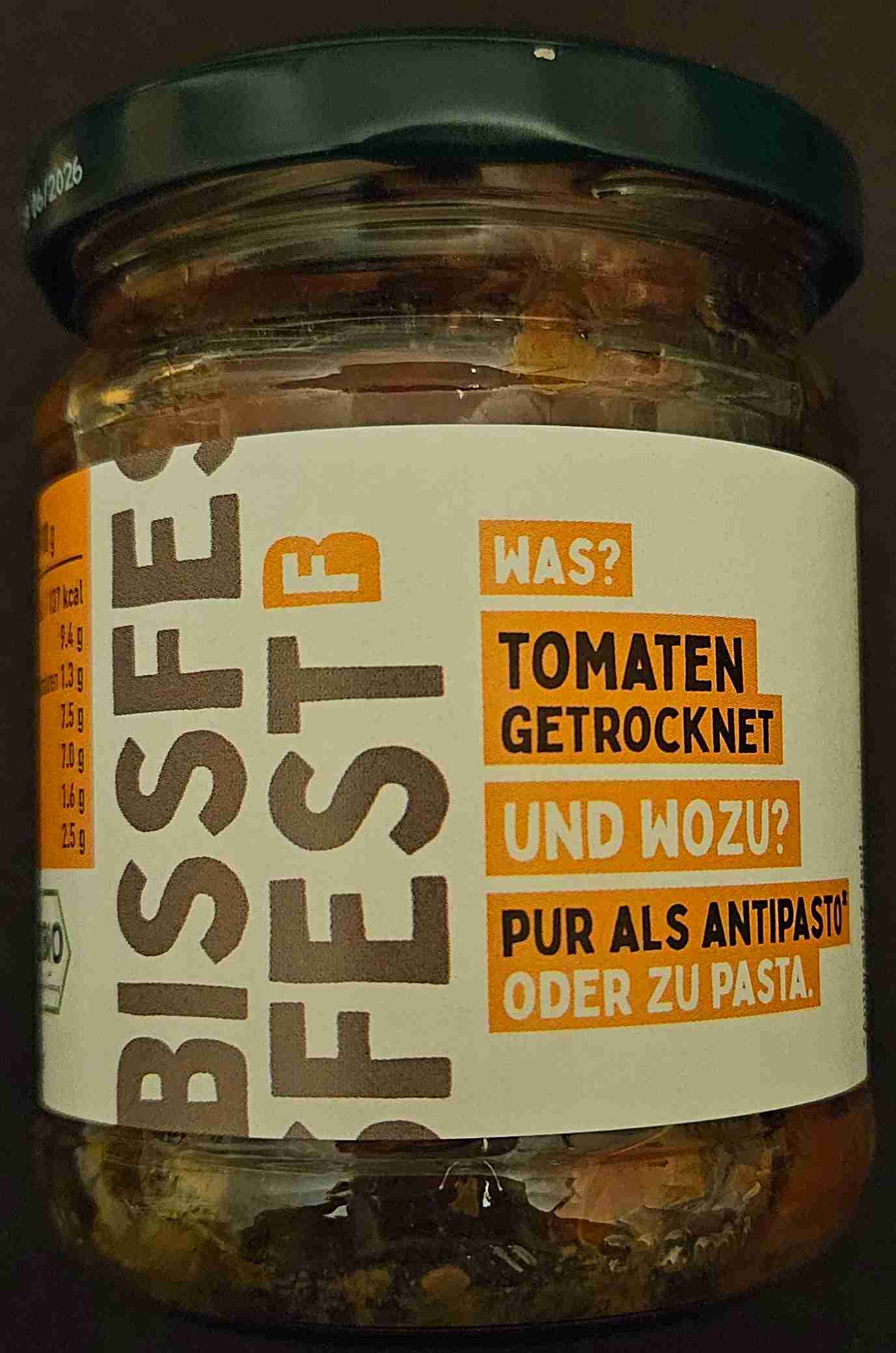 Bissfest getrocknete Tomaten
