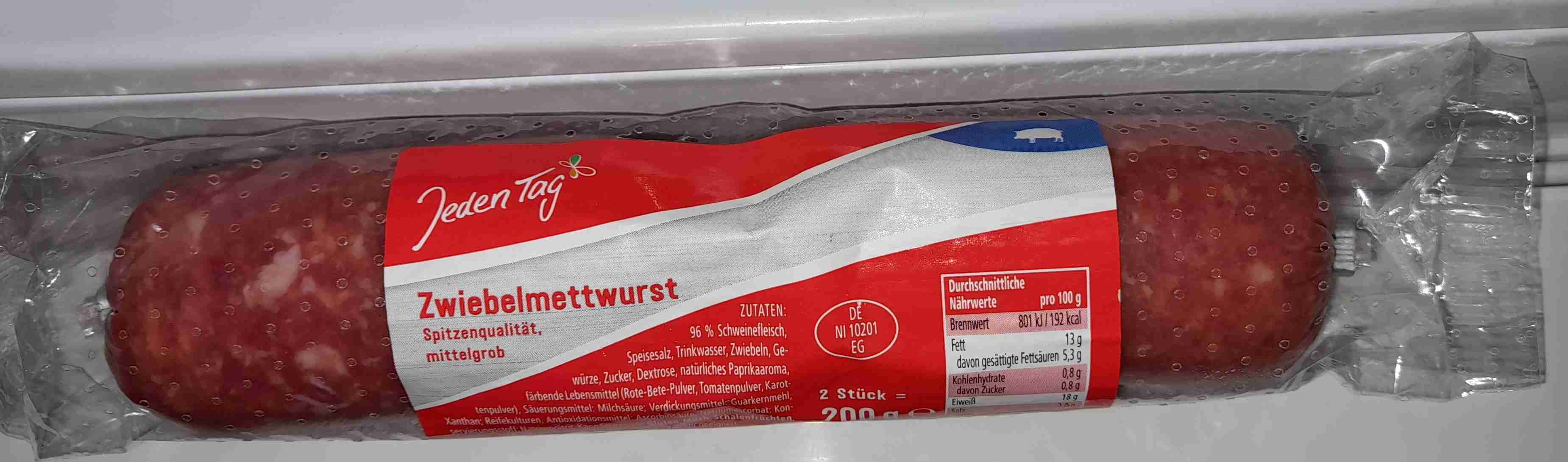 Zwiebelmettwurst mittelgrob