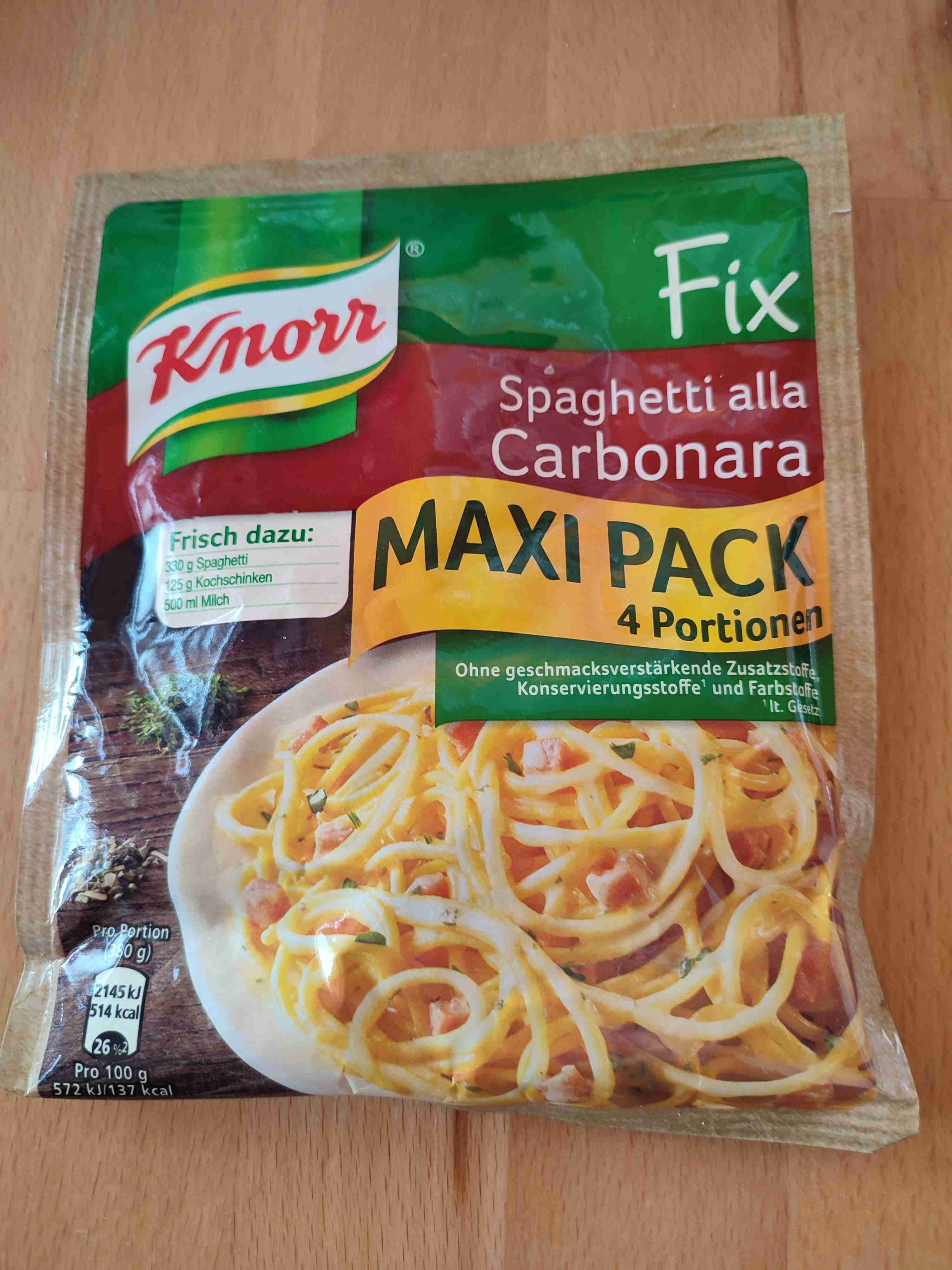 Knorr Fix Spaghetti alla Carbonara