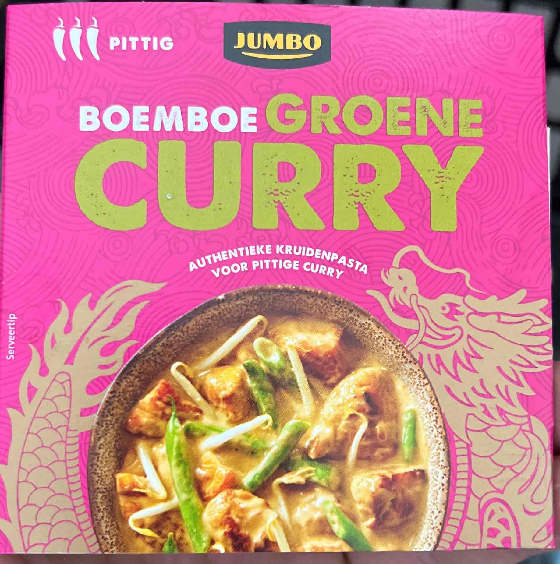 Boemboe groene curry