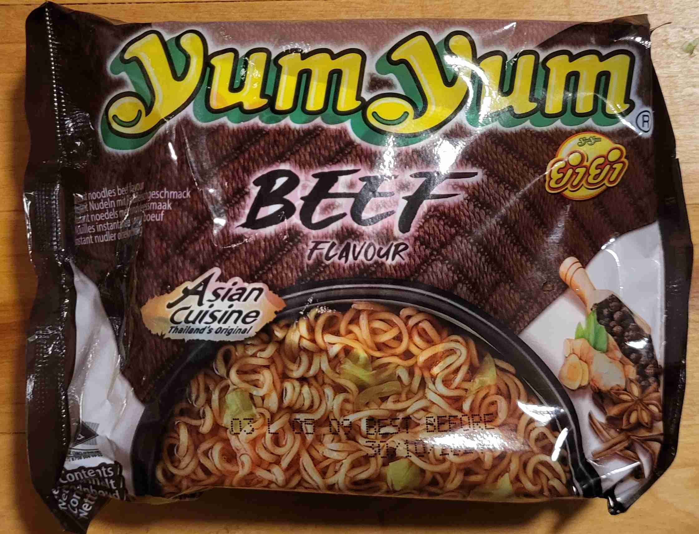 Instant Nudelsuppe Typ Beef