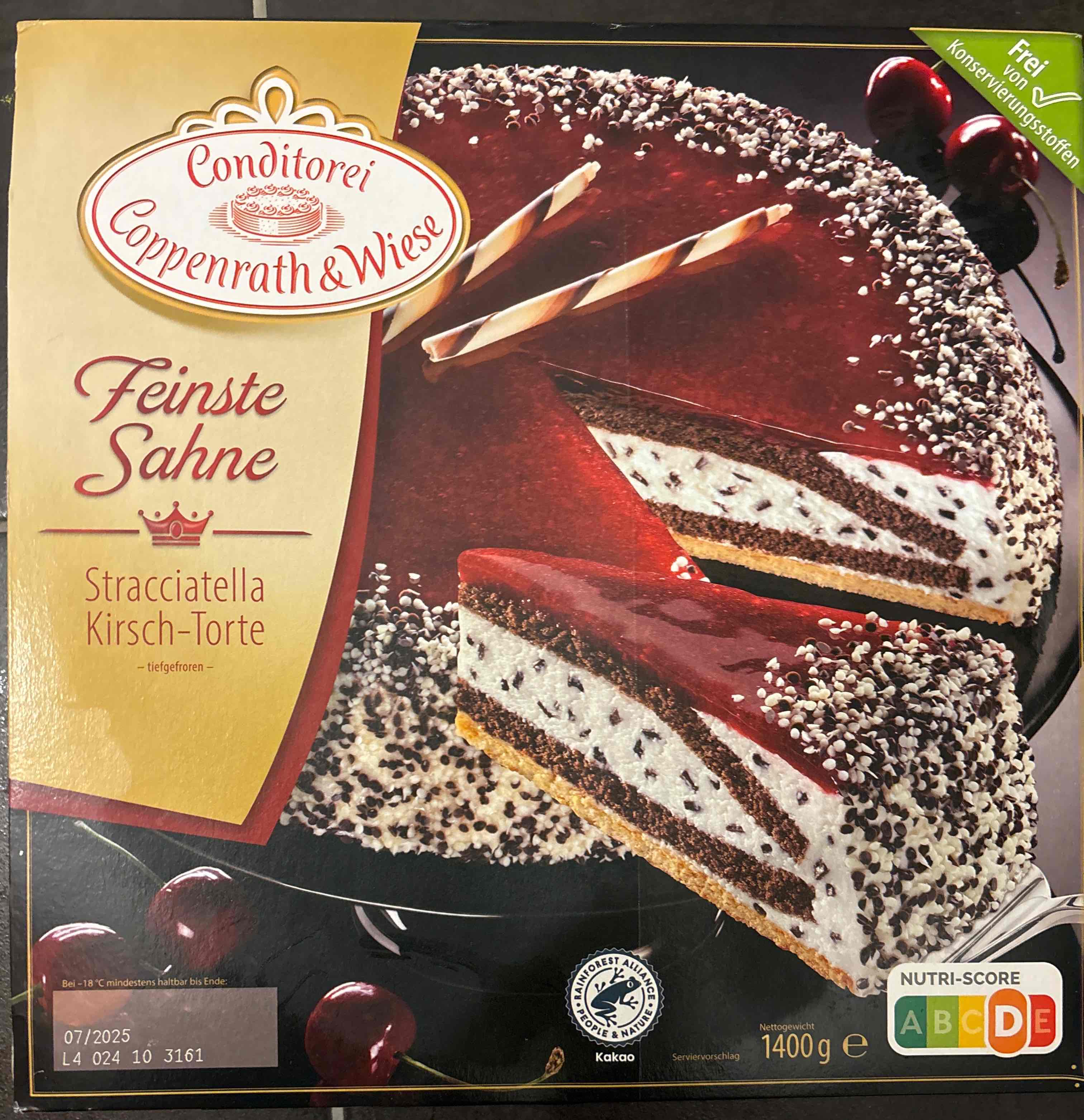 Stracciatella Kirsch Torte