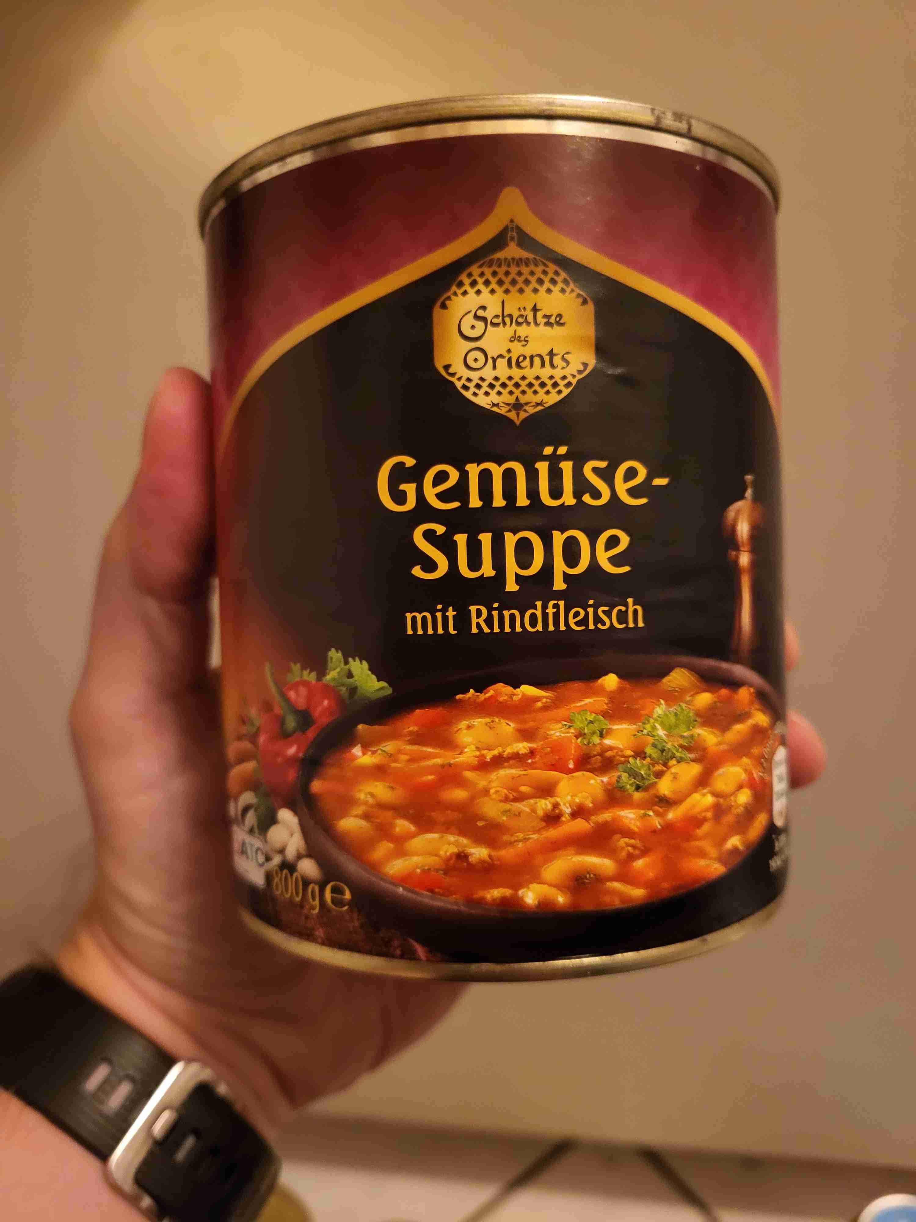 Gemüsesuppe mit Rindfleisch 