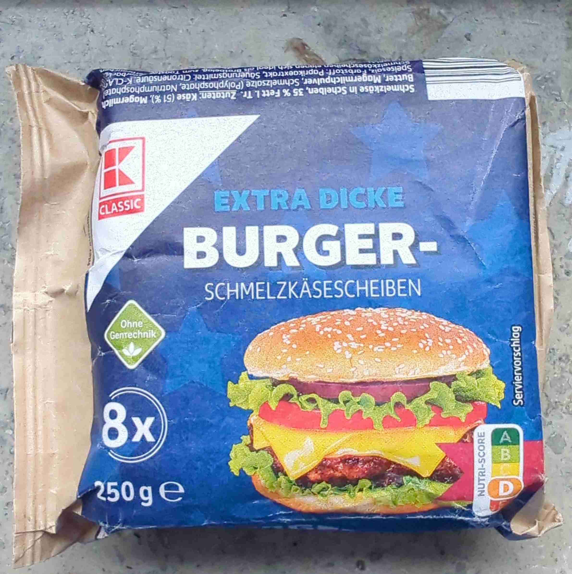 Extra dicke Burger-Schmelzkäsescheiben