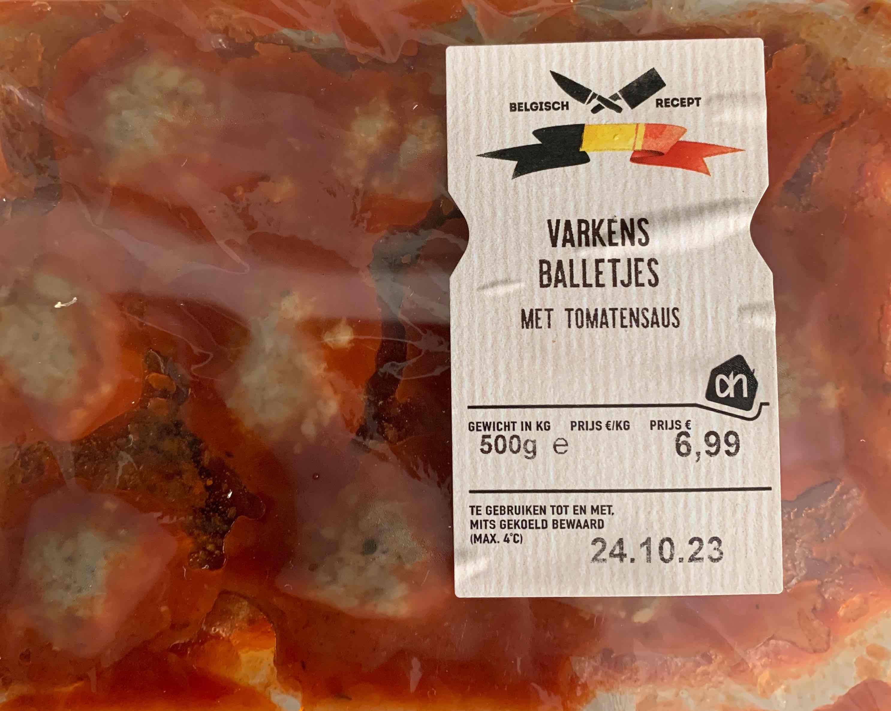 Balletjes in tomatensaud