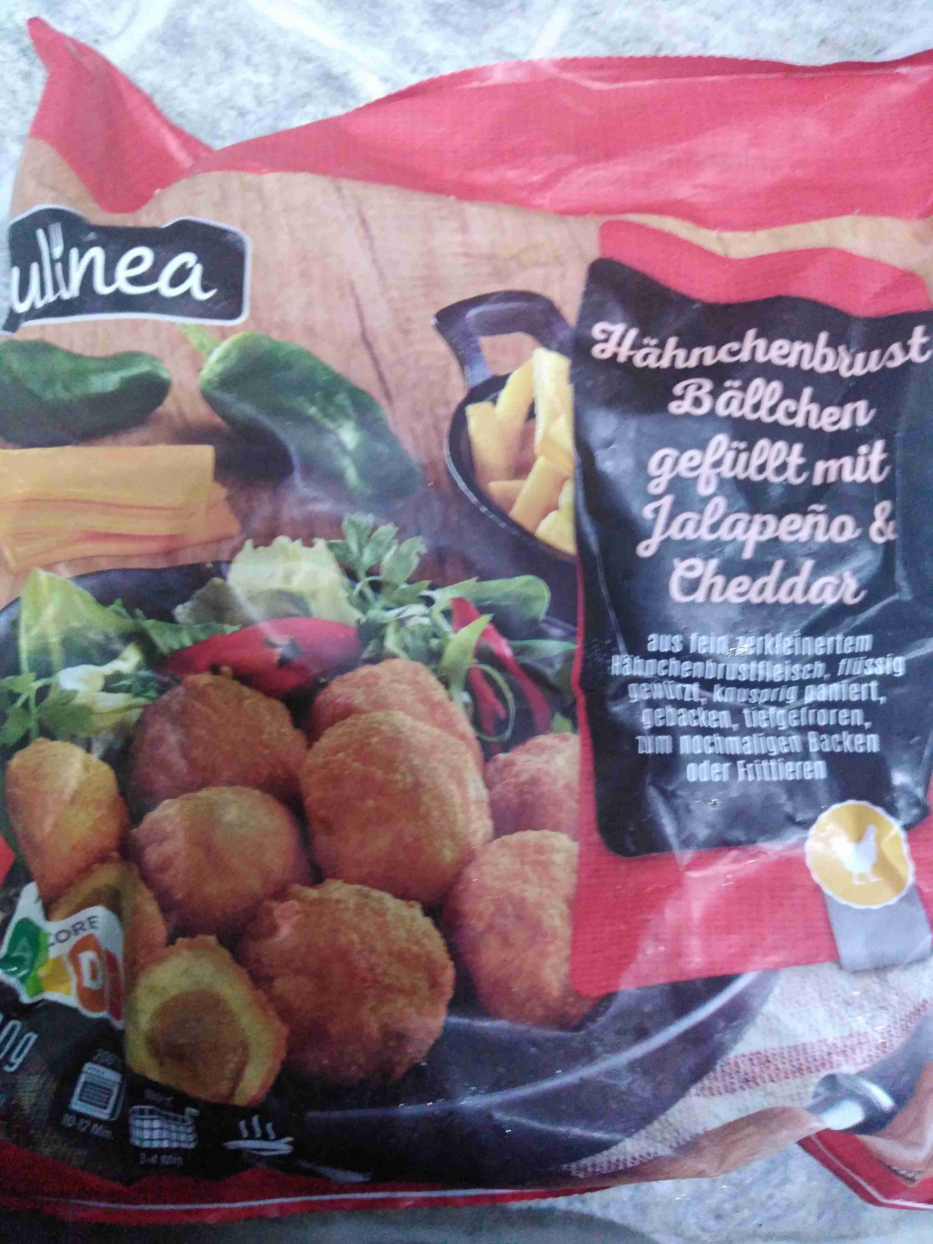 Hänchenbrustbällchen gefüllt mit jalapeno und cheddar