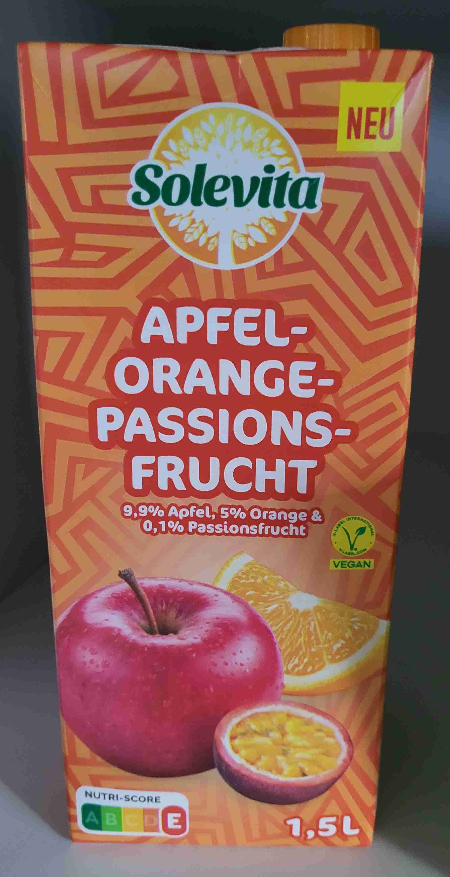 Apfel-Orangen-Passionsfrucht 