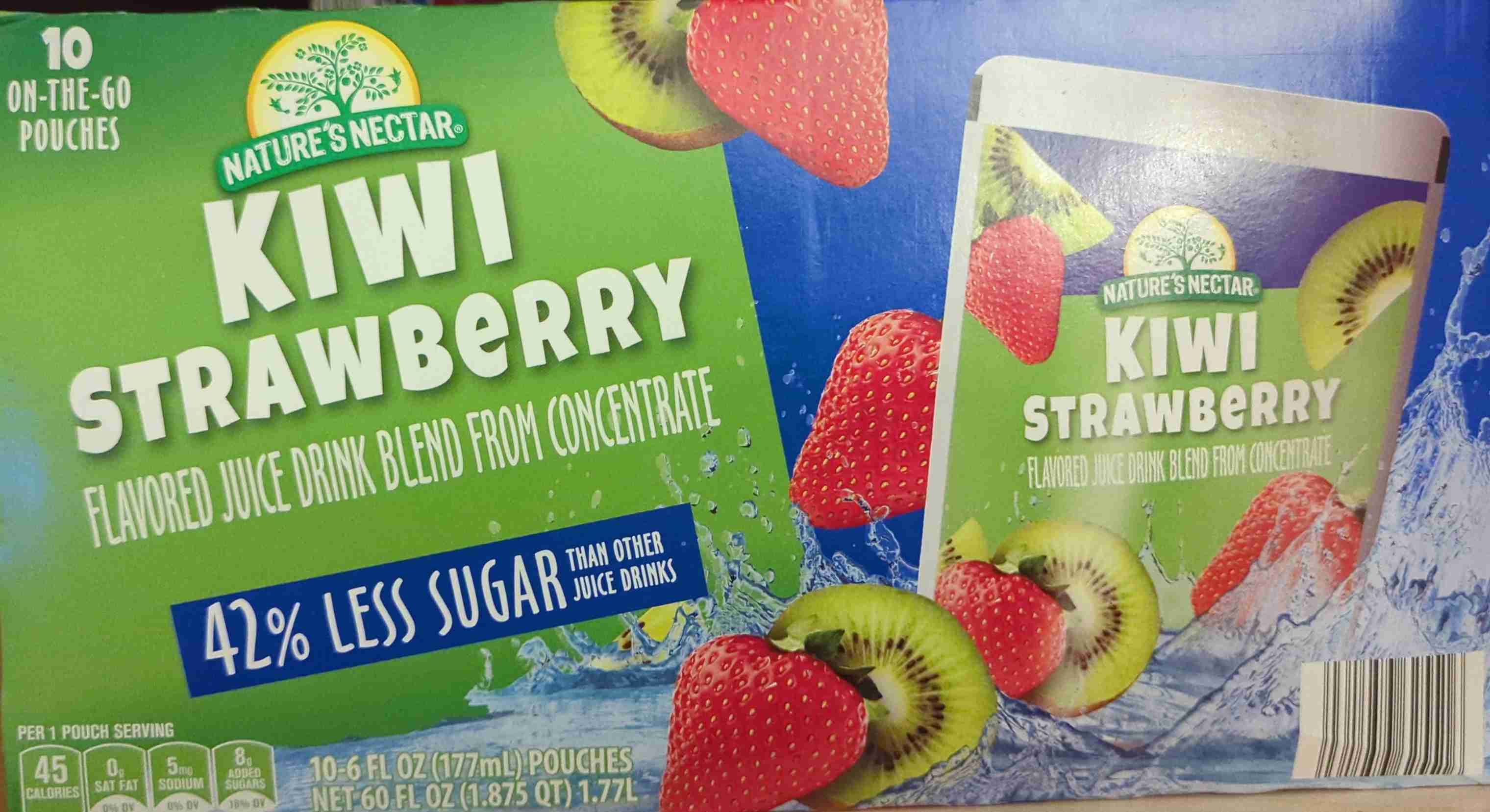 Nature's Nectar Kiwi Strawberry Juice Pouches