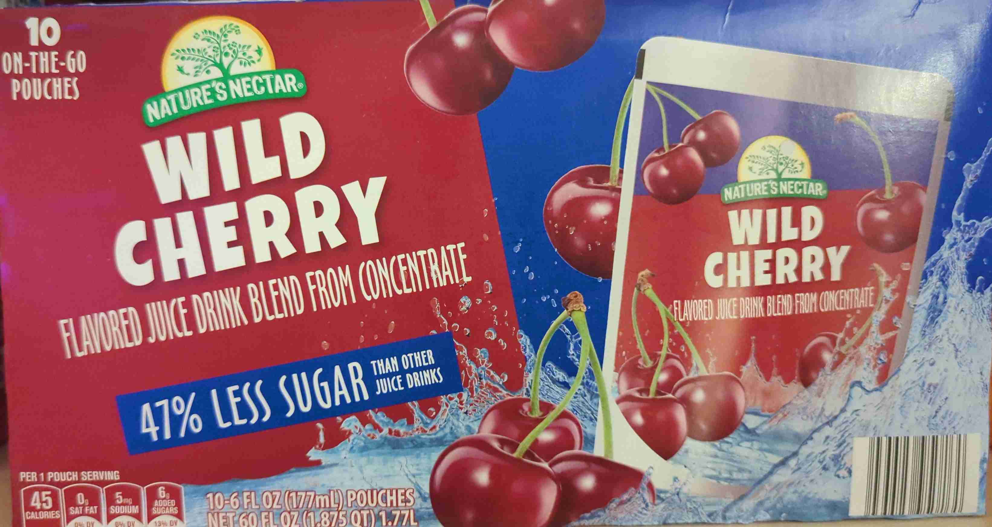 Nature's Nectar Wild Cherry Juice Pouches